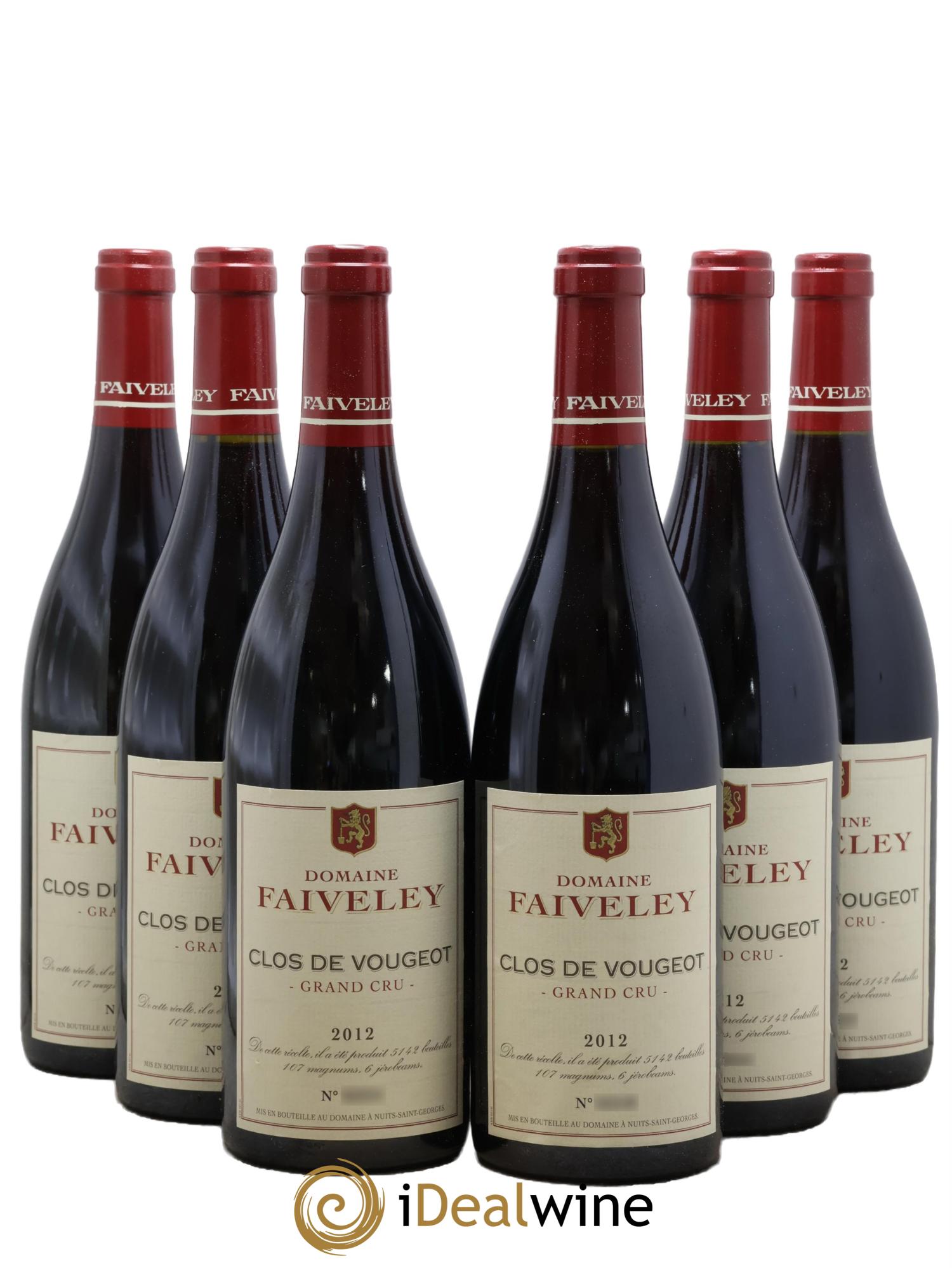 Clos de Vougeot Grand Cru Faiveley 2012 - Lotto di 6 bottiglie - 0