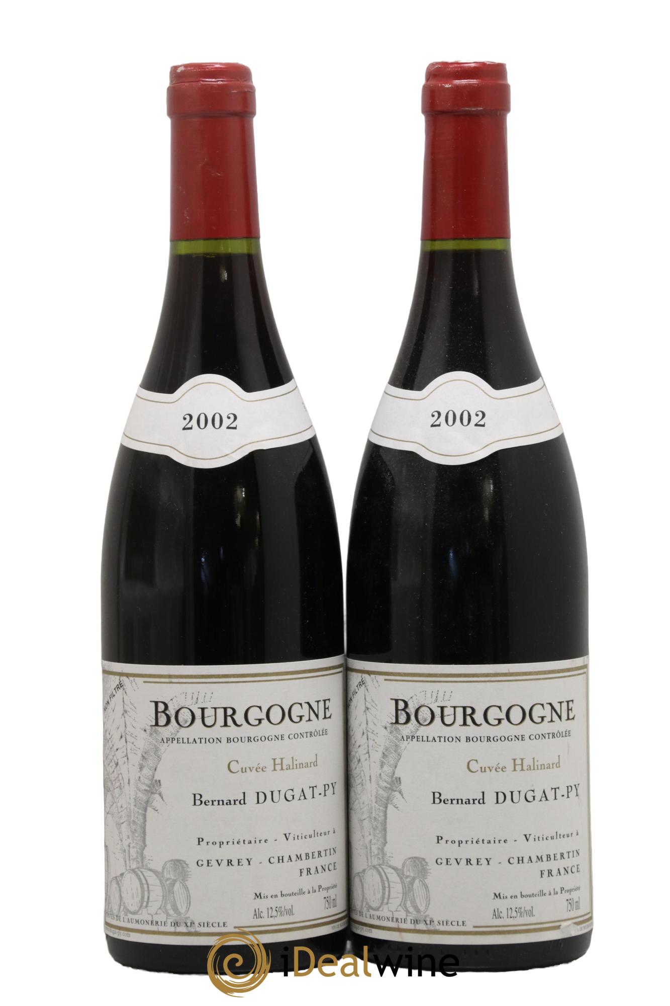 Bourgogne Cuvée Halinard Dugat-Py 2002 - Lot de 2 bouteilles - 0