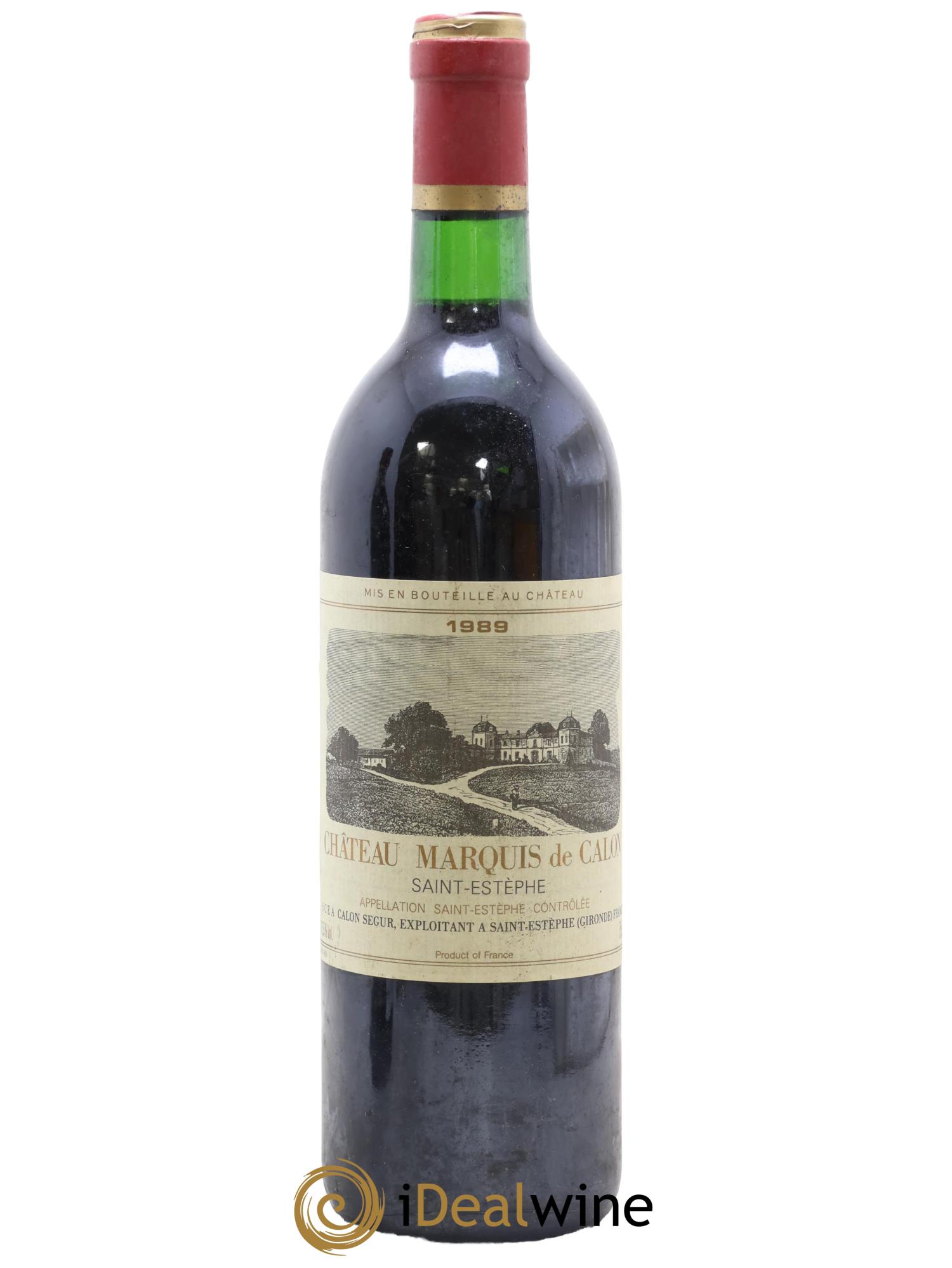 Marquis de Calon Second Vin 1989 - Posten von 1 Flasche - 0