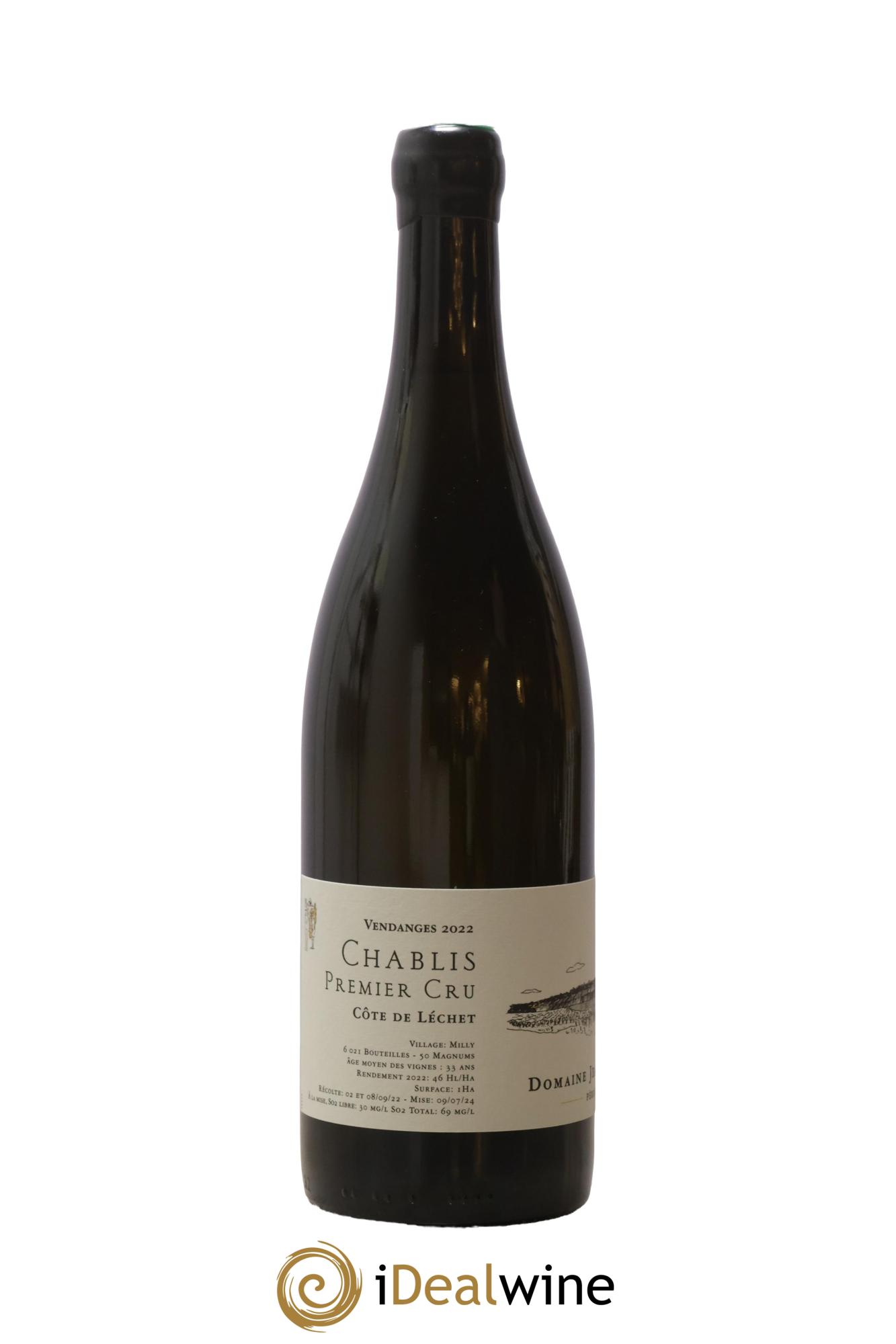 Chablis 1er Cru Côte de Léchet Jean Dauvissat Père et Fils 2022 - Lot of 1 bottle - 1