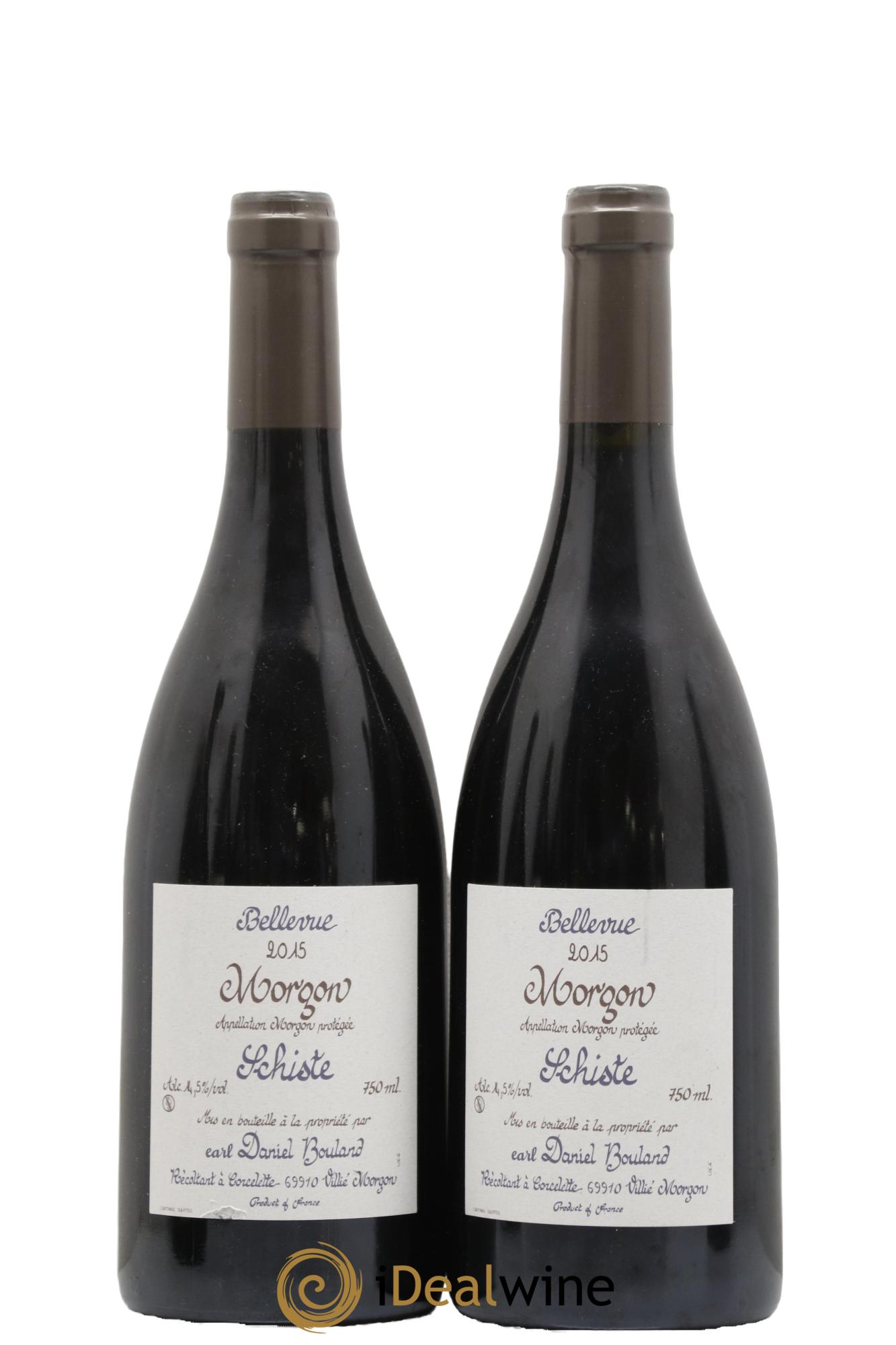 Morgon Bellevue Schiste Daniel Bouland (Domaine) 2015 - Lot de 2 bouteilles - 0