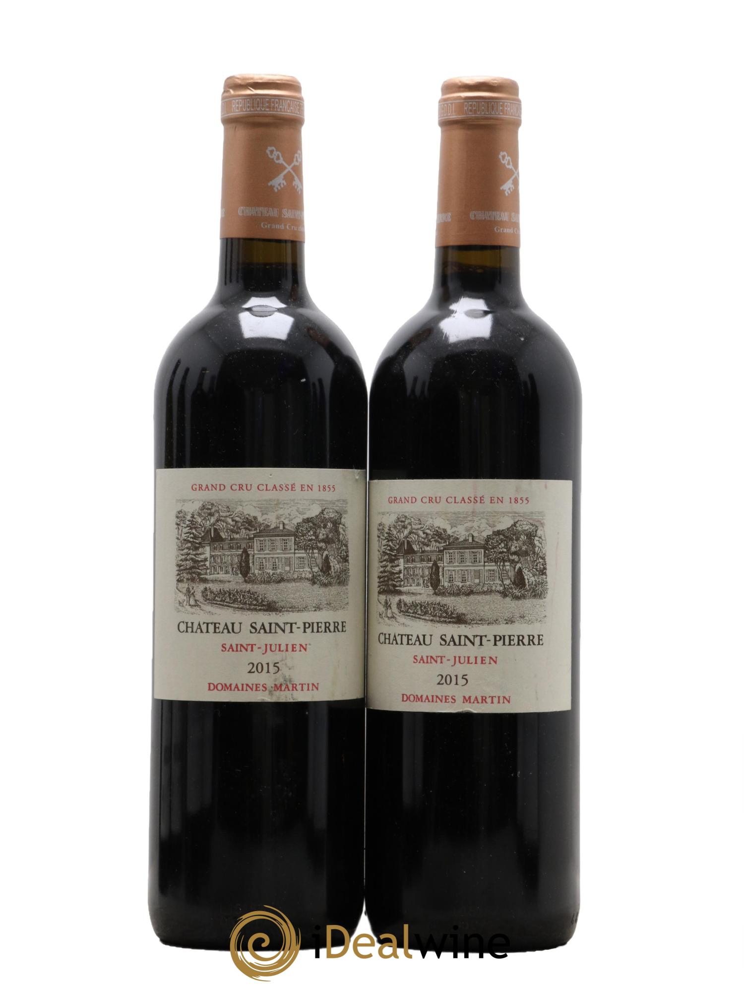 Château Saint-Pierre 4ème Grand Cru Classé 2015 - Lot de 2 bouteilles - 0
