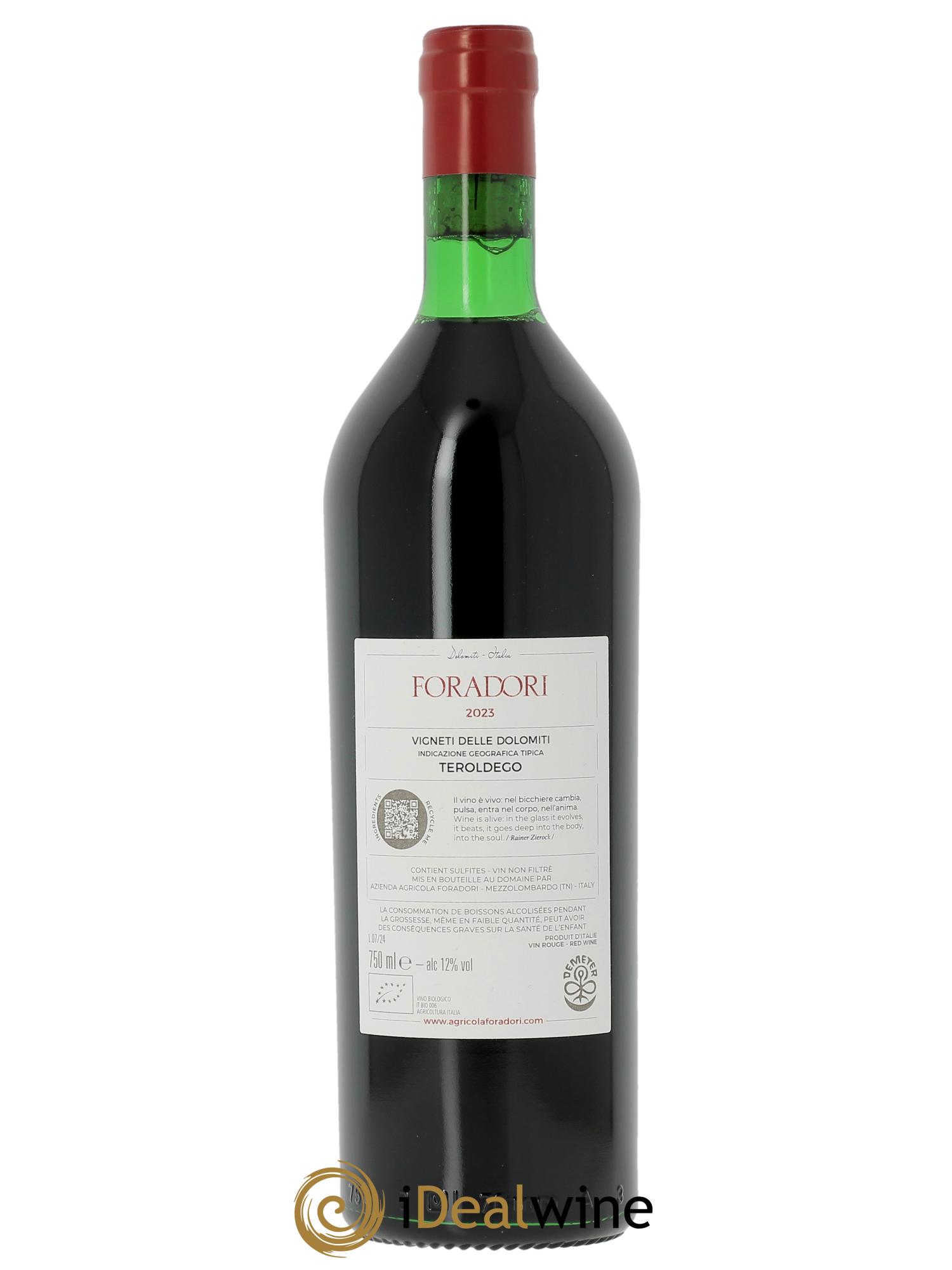 Vigneti delle Dolomiti IGT  Teroldego Elisabetta Foradori  2023 - Lot de 1 bouteille - 1