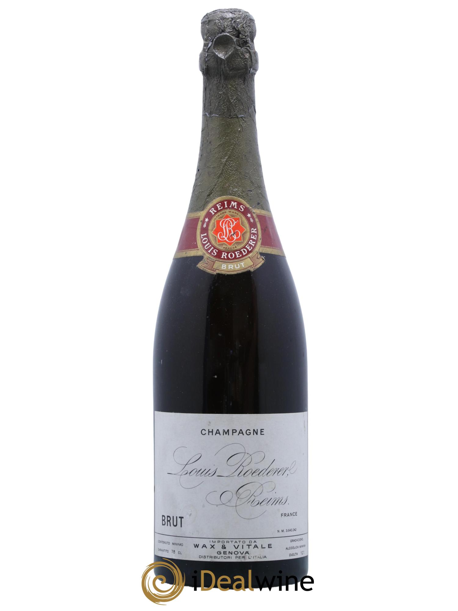 Champagne Brut Louis Roederer - Lot de 1 bouteille - 0