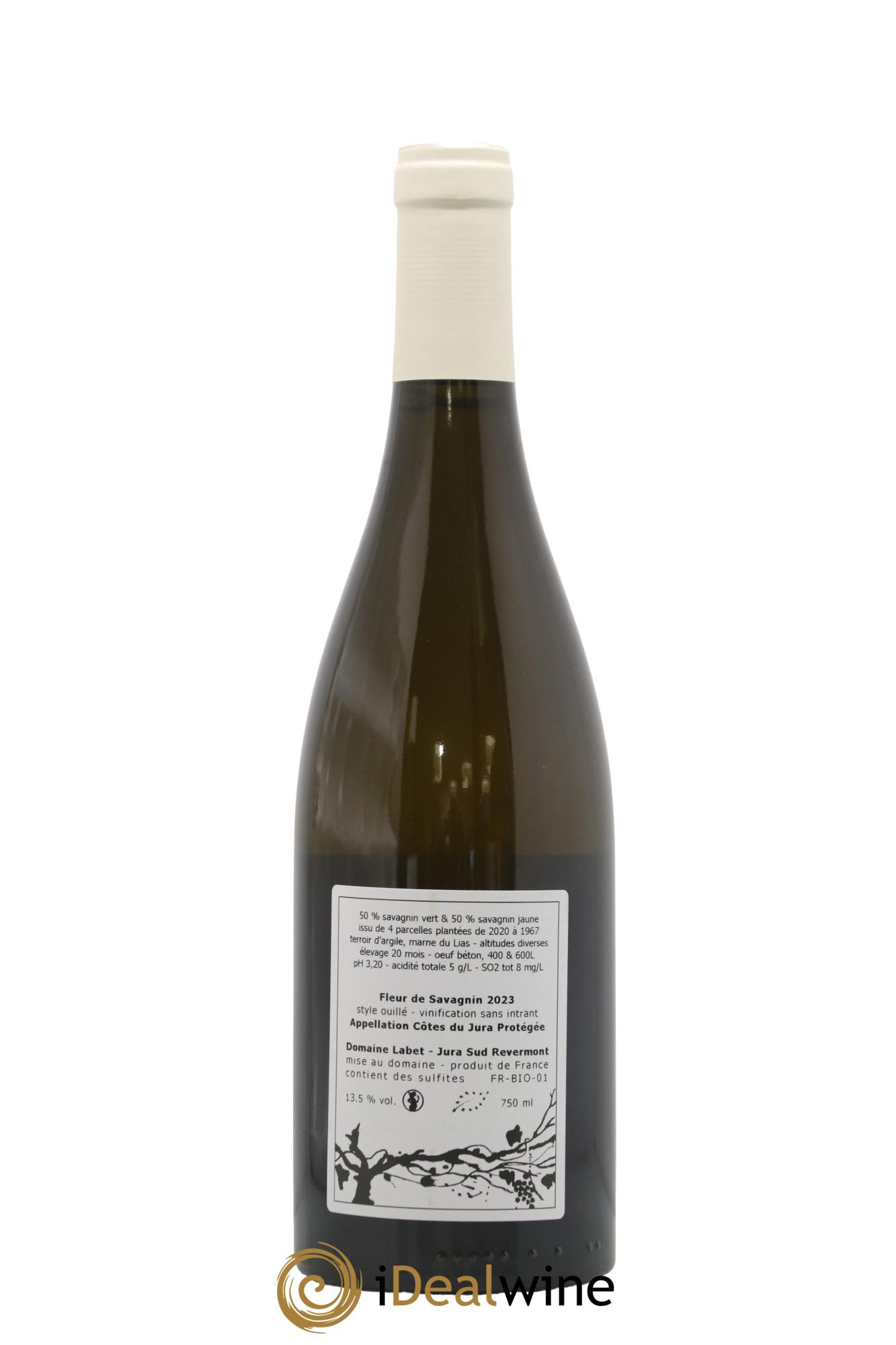 Côtes du Jura Fleur de Savagnin Romain - Julien - Charline Labet 2023 - Lot de 1 bouteille - 1