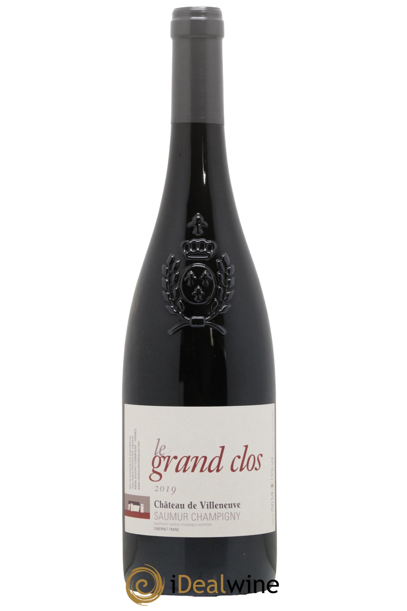Saumur-Champigny Le Grand Clos Château de Villeneuve 2019 - Lot de 1 bouteille - 0