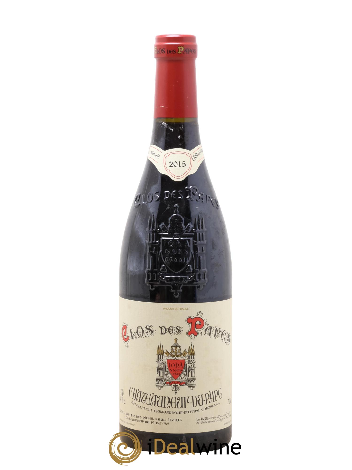 Châteauneuf-du-Pape Clos des Papes - Paul Avril 2015 - Lot de 1 bouteille - 0