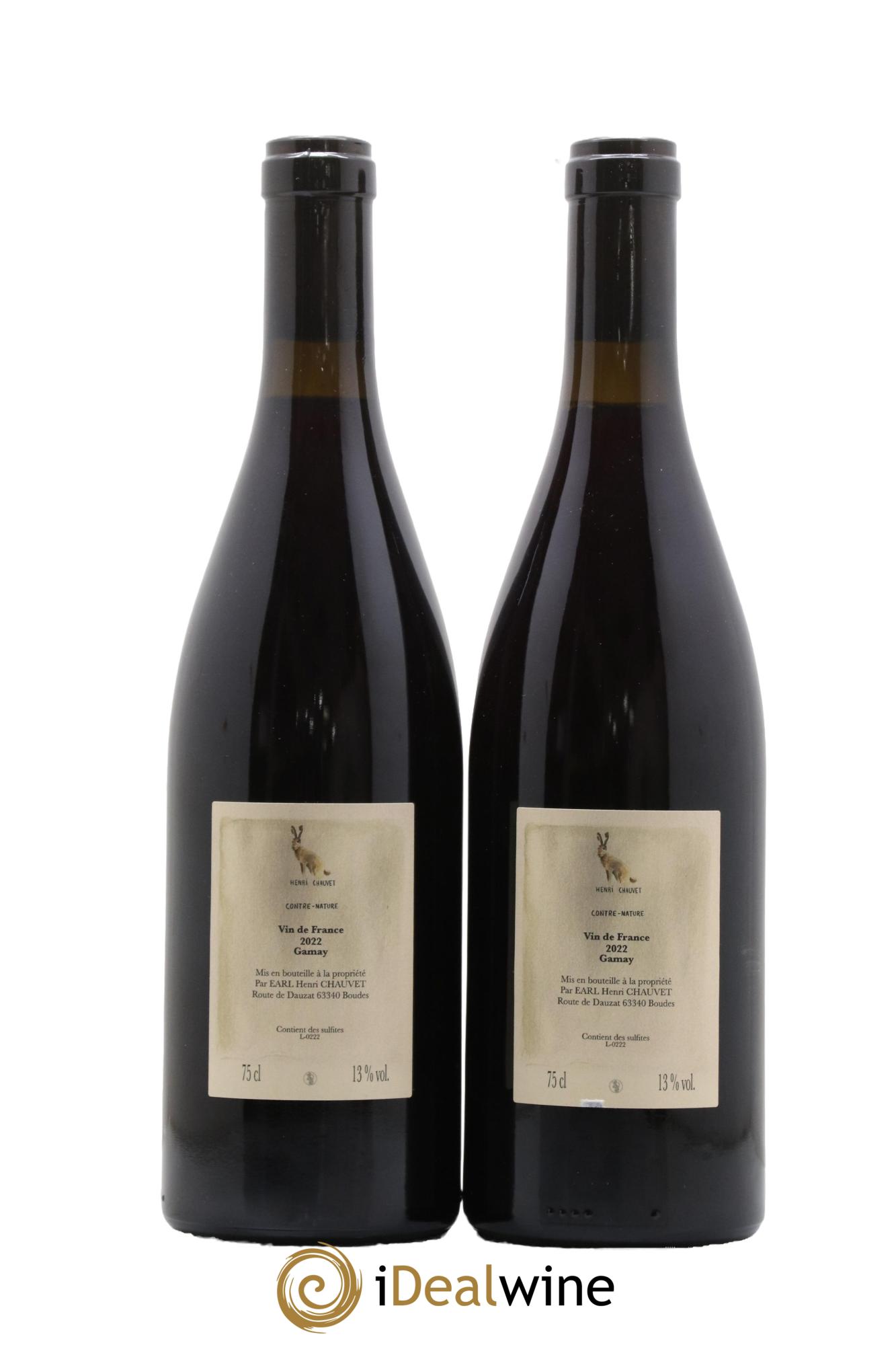 Vin de France Contre-Courant Henri Chauvet 2022 - Lot de 2 bouteilles - 1