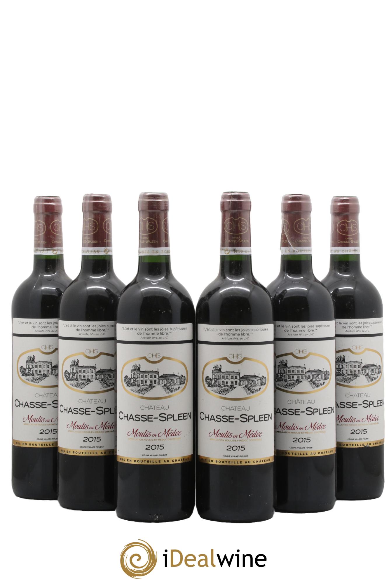 Château Chasse Spleen 2015 - Lot de 6 bouteilles - 0