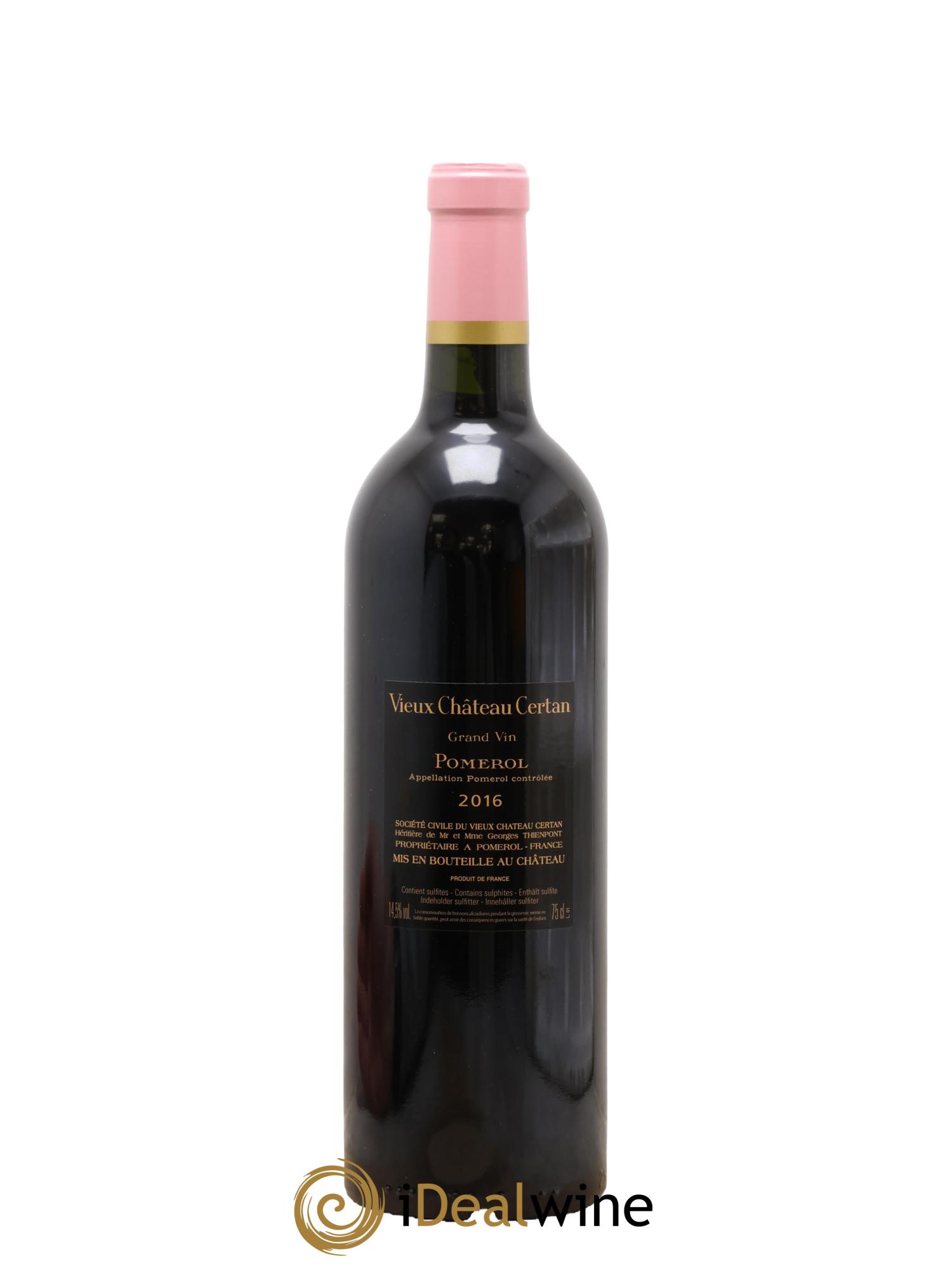 Vieux Château Certan 2016 - Lot de 1 bouteille - 1