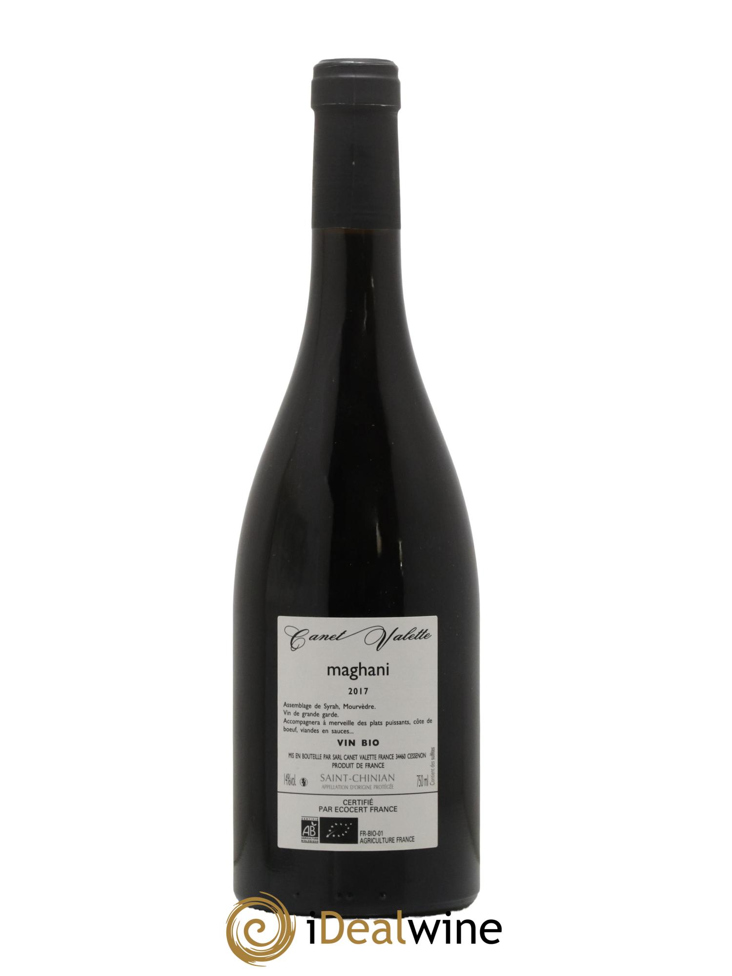 Saint-Chinian Maghani Canet-Valette (Domaine) 2017 - Lot de 1 bouteille - 1