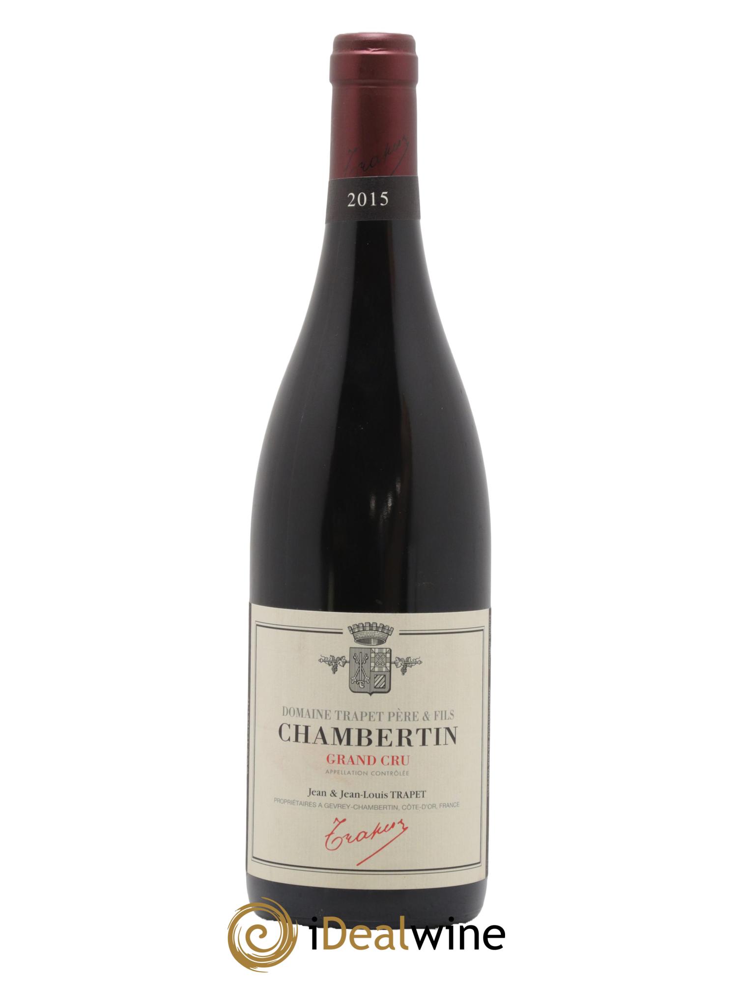Chambertin Grand Cru Domaine Trapet 2015 - Lot de 1 bouteille - 0