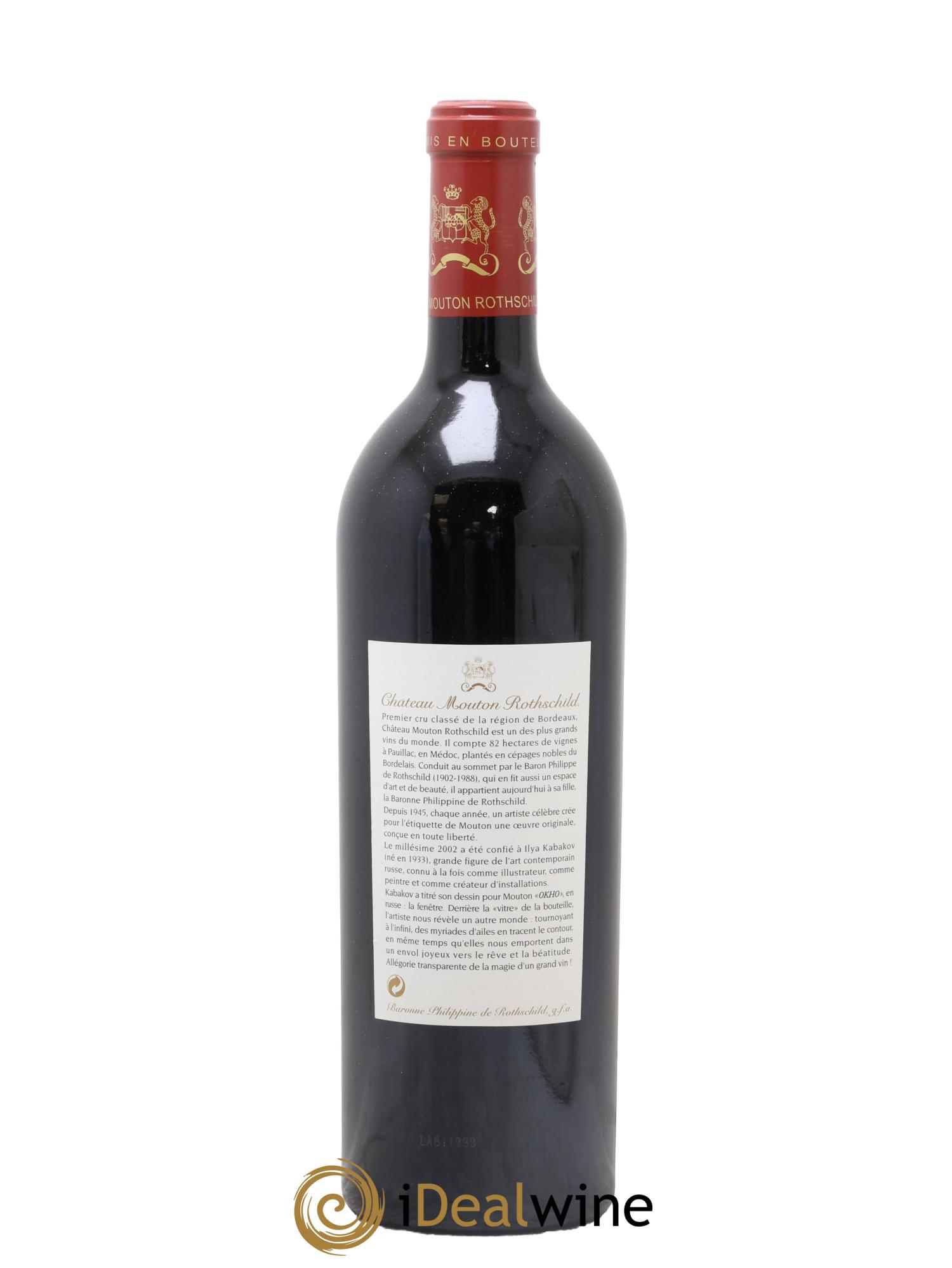 Château Mouton Rothschild 1er Grand Cru Classé 2002 - Lot of 1 bottle - 1