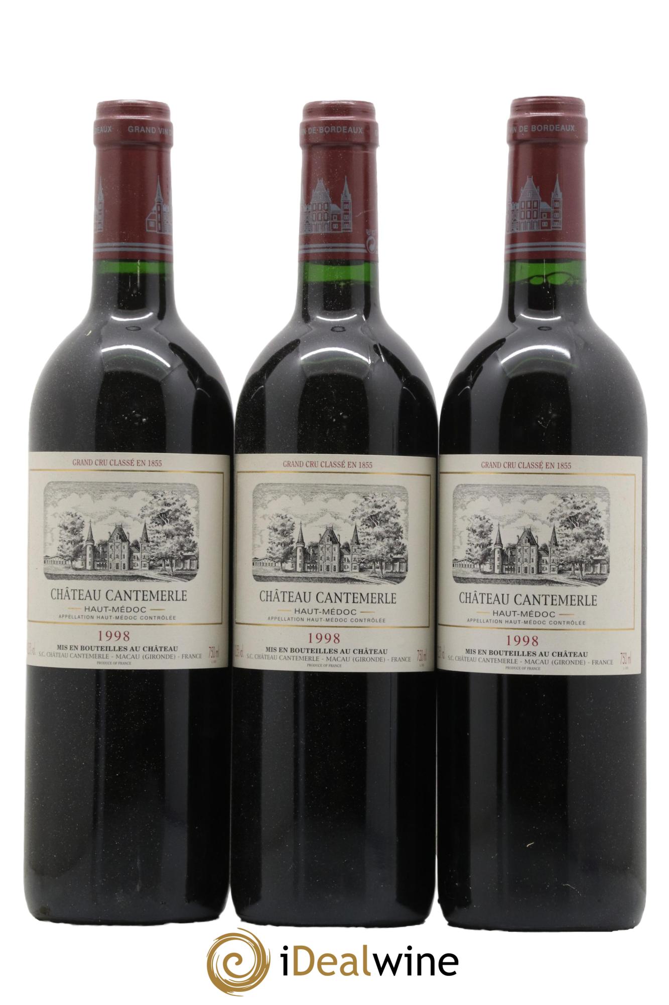 Château Cantemerle 5ème Grand Cru Classé 1998 - Lot of 12 bottles - 1