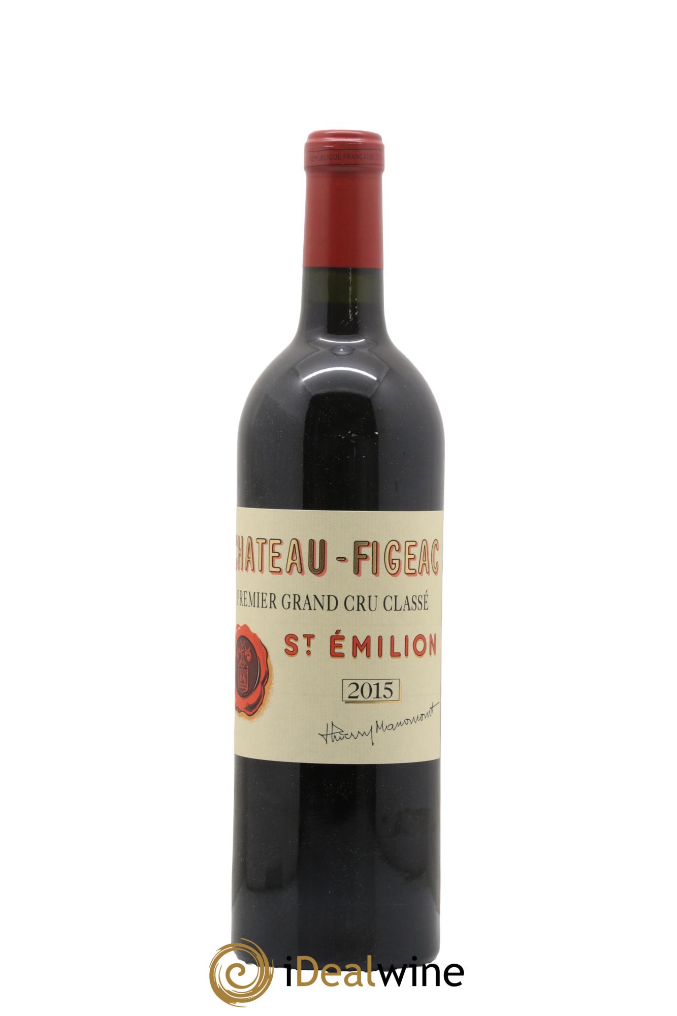 Château Figeac 1er Grand Cru Classé A 2015 - Lot de 1 bouteille - 0