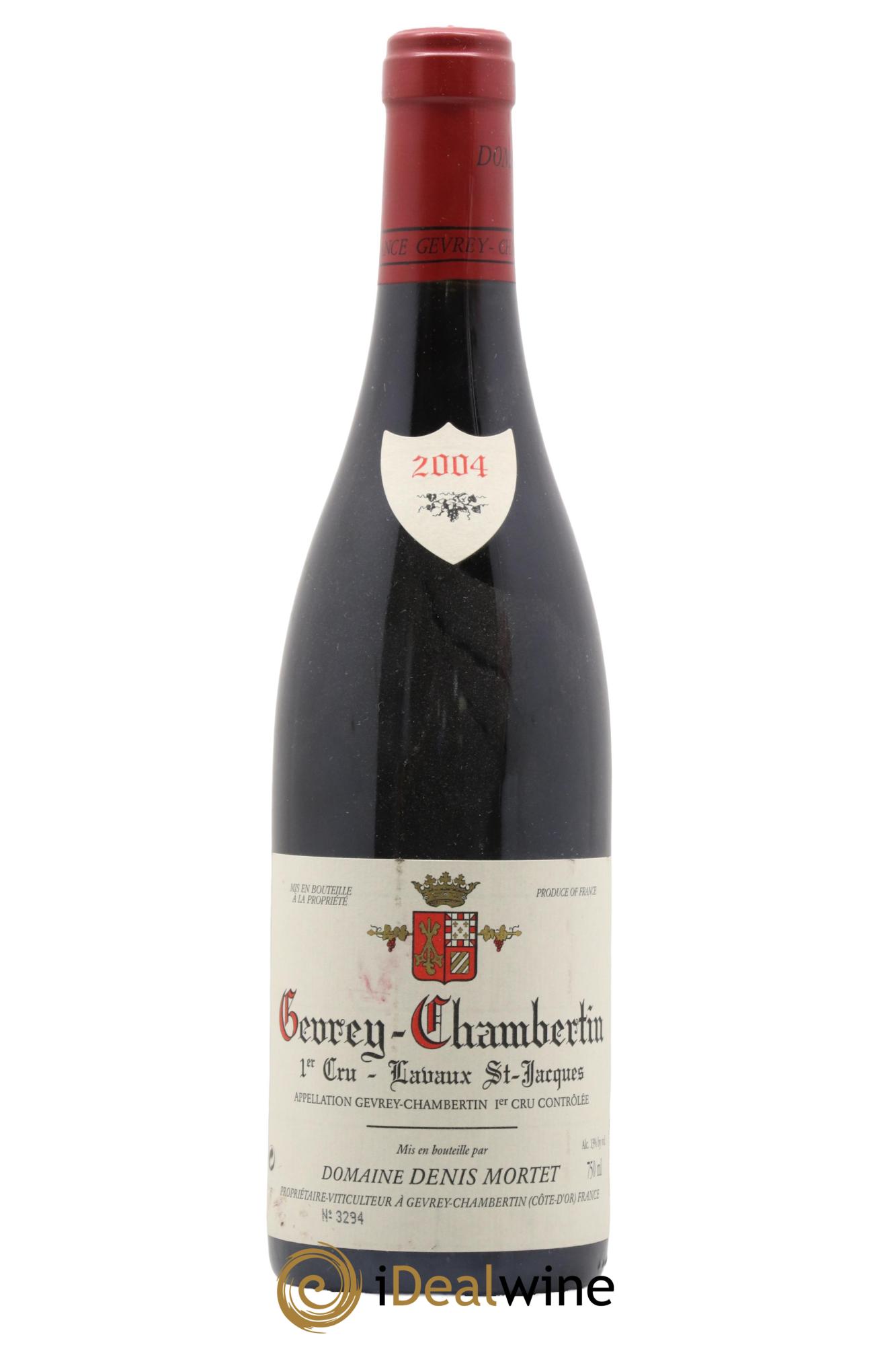 Gevrey-Chambertin 1er Cru Lavaux Saint Jacques Denis Mortet (Domaine) 2004 - Lot de 1 bouteille - 0