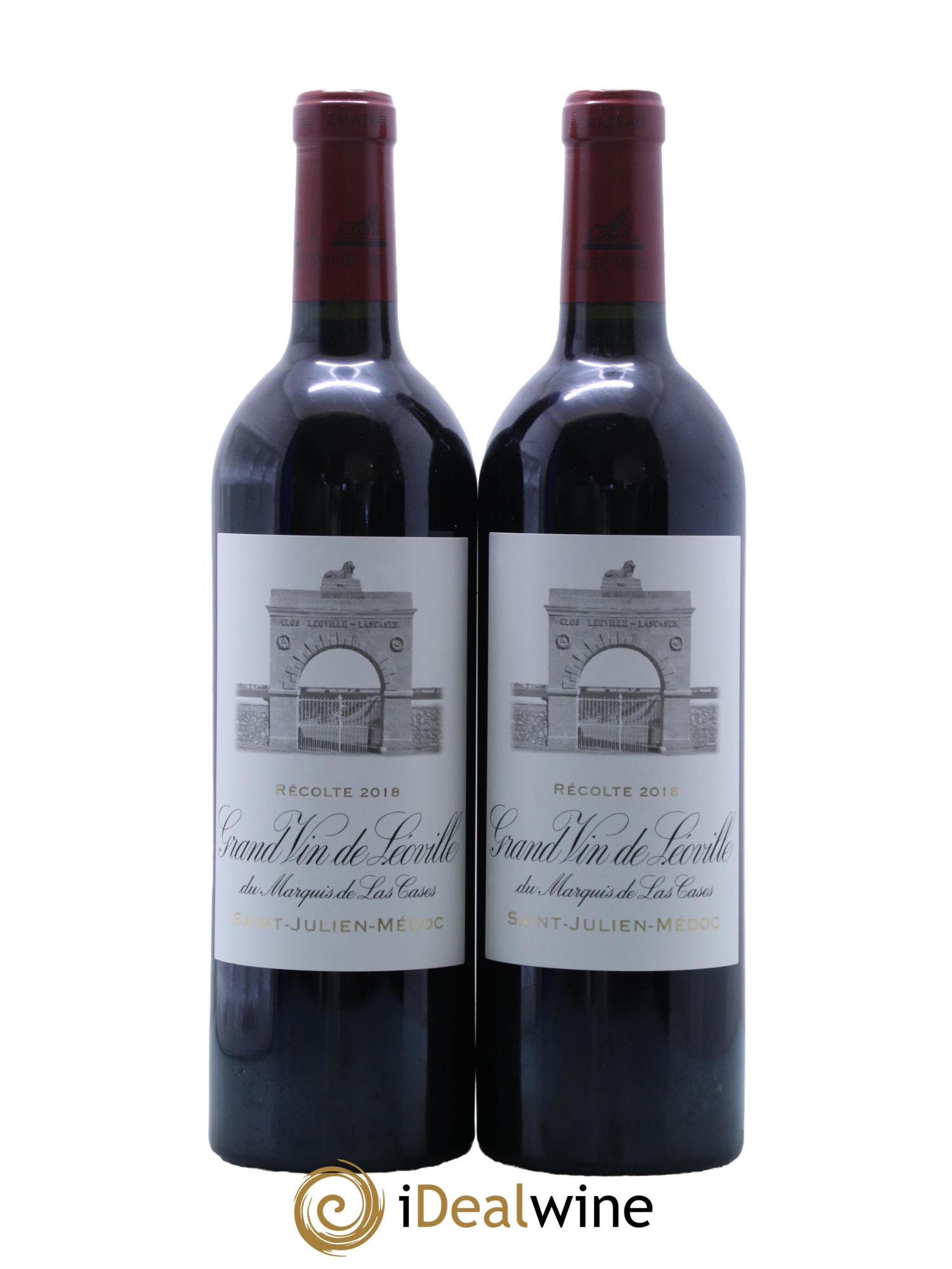 Château Léoville Las Cases 2ème Grand Cru Classé 2018 - Lot de 2 bouteilles - 0