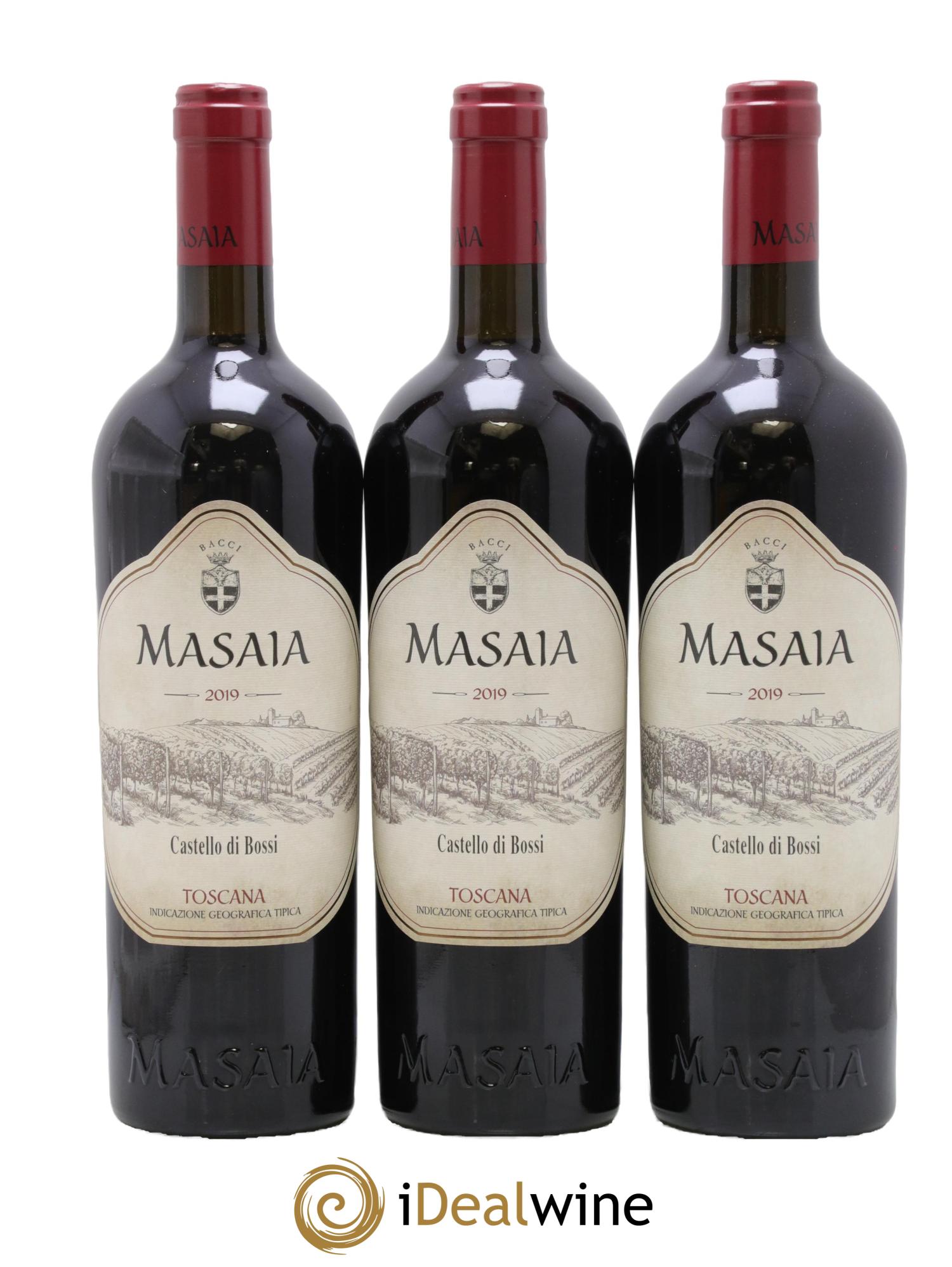 Italie Toscana Masaia Castello Di Bossi 2019 - Lot de 3 bouteilles - 0