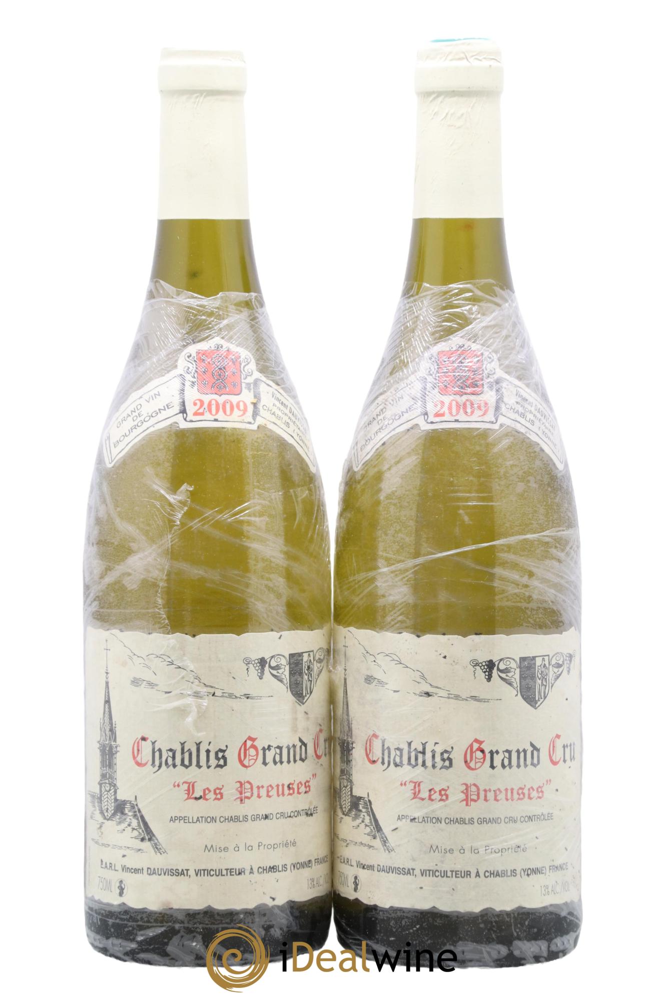 Chablis Grand Cru Les Preuses Vincent Dauvissat (Domaine) 2009 - Lot de 2 bouteilles - 0