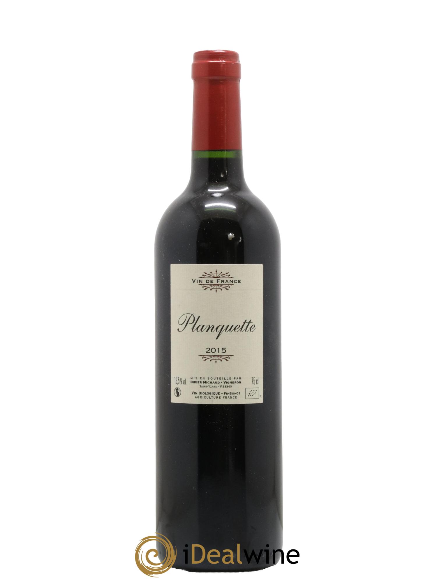 Vin de France Chateau Planquette 2015 - Lot de 1 bouteille - 0