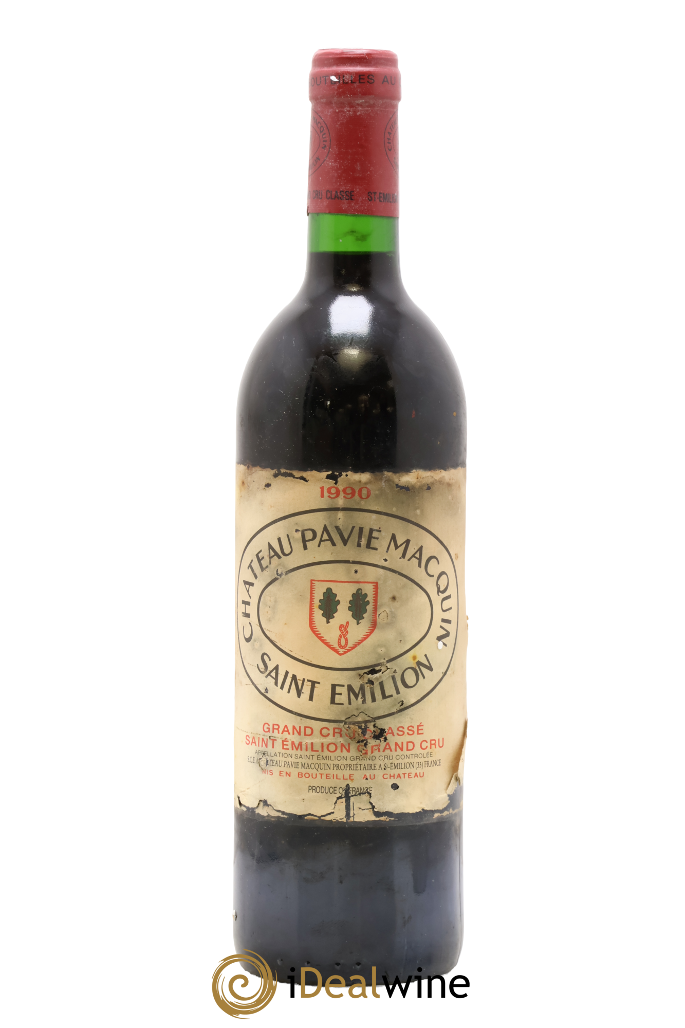 Château Pavie Macquin 1er Grand Cru Classé B 1990 - Lot de 1 bouteille - 0