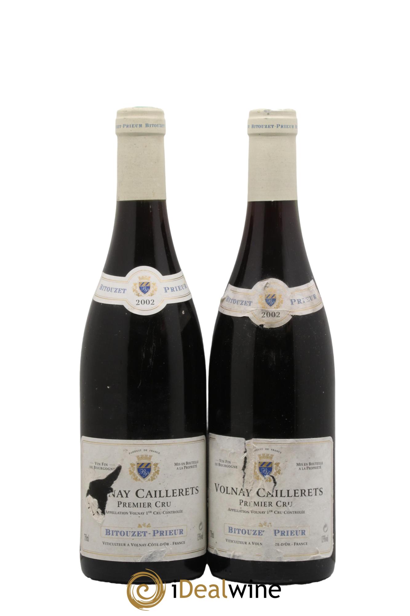 Volnay 1er Cru Caillerets Bitouzet-Prieur 2002 - Lot de 2 bouteilles - 0