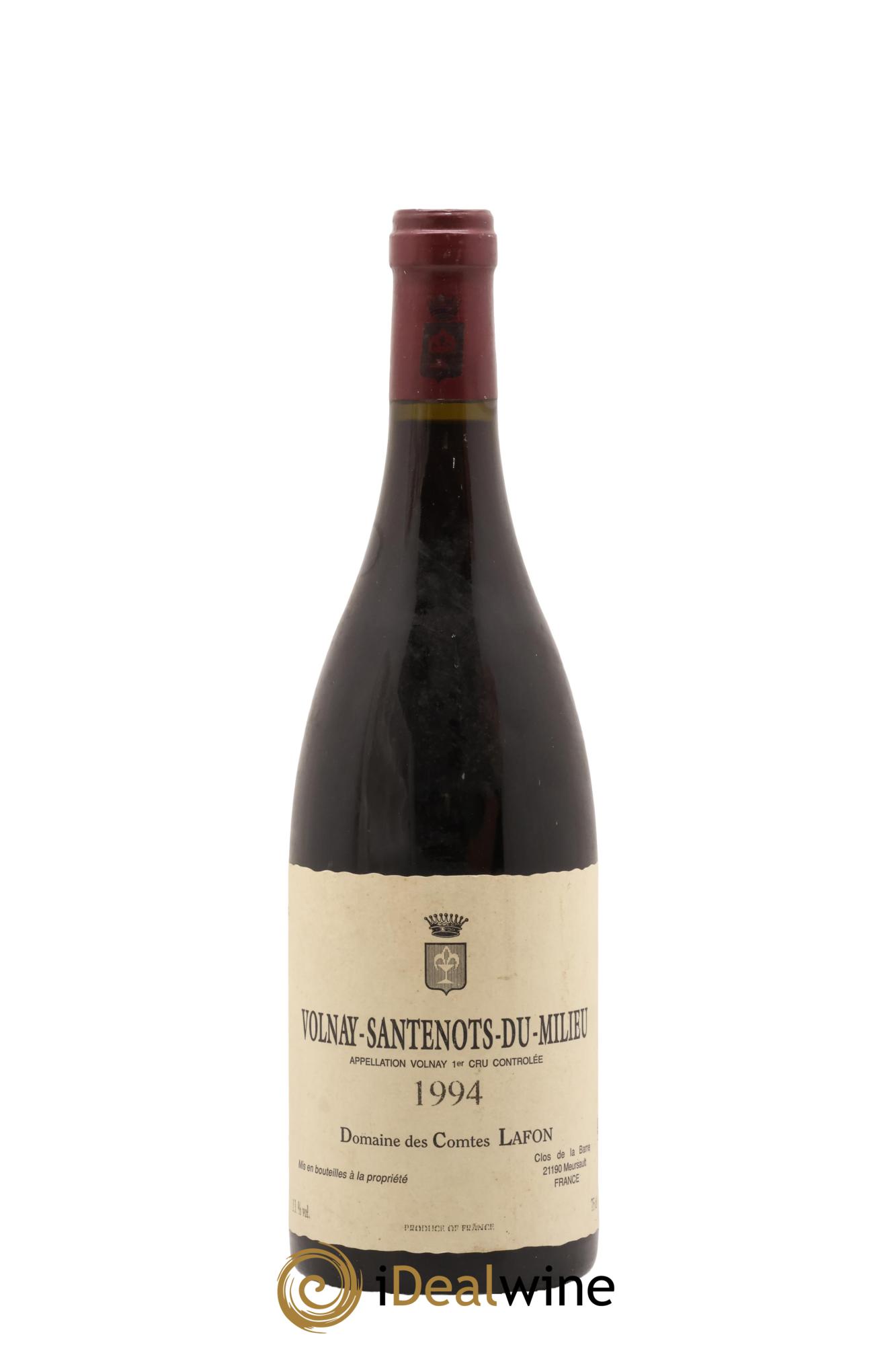 Volnay 1er Cru Santenots du Milieu Comtes Lafon (Domaine des) 1994 - Lot de 1 bouteille - 0