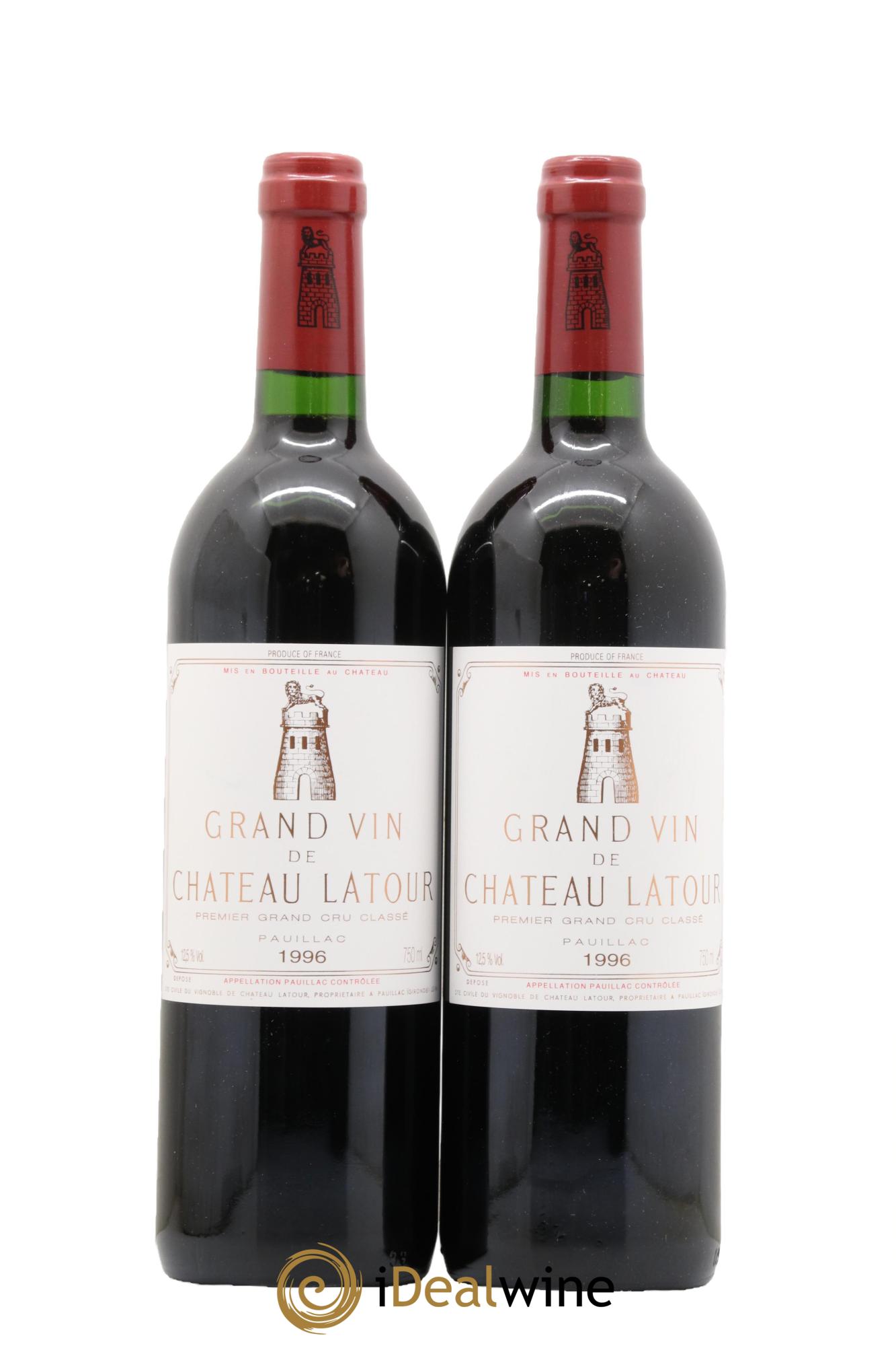 Château Latour 1er Grand Cru Classé 1996 - Lot de 2 bouteilles - 0