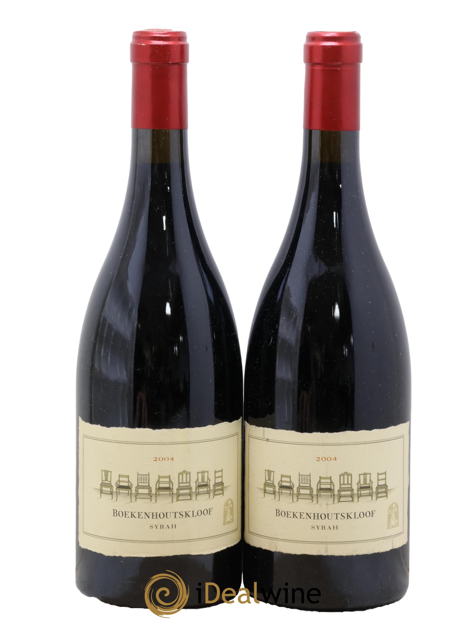 Afrique du Sud Swartland Syrah Boekenhoutskloof 2004 - Lot de 2 bouteilles - 0