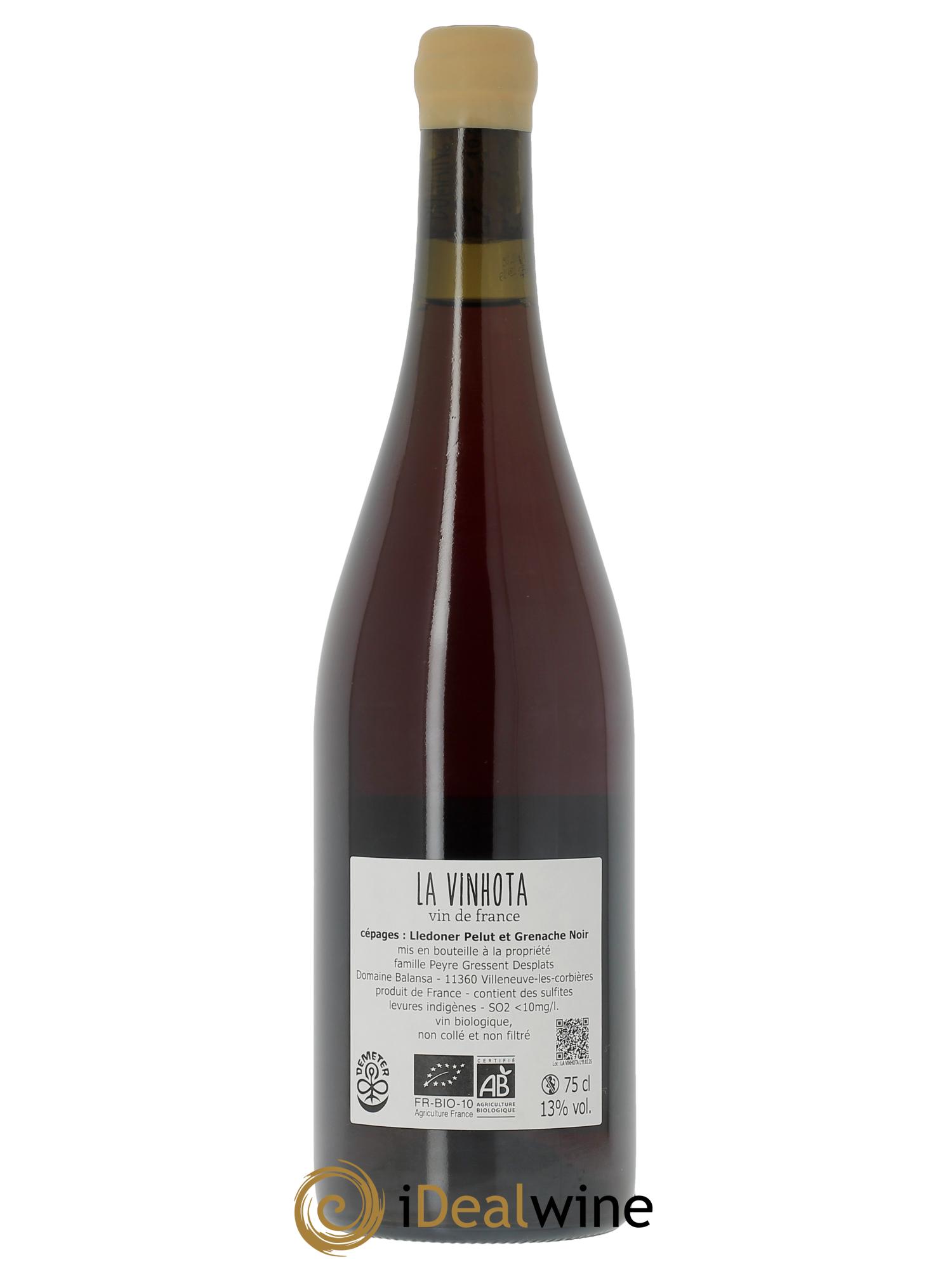 Vin de France La Vinhota Balansa (Domaine) 2024 - Lot de 1 bouteille - 1