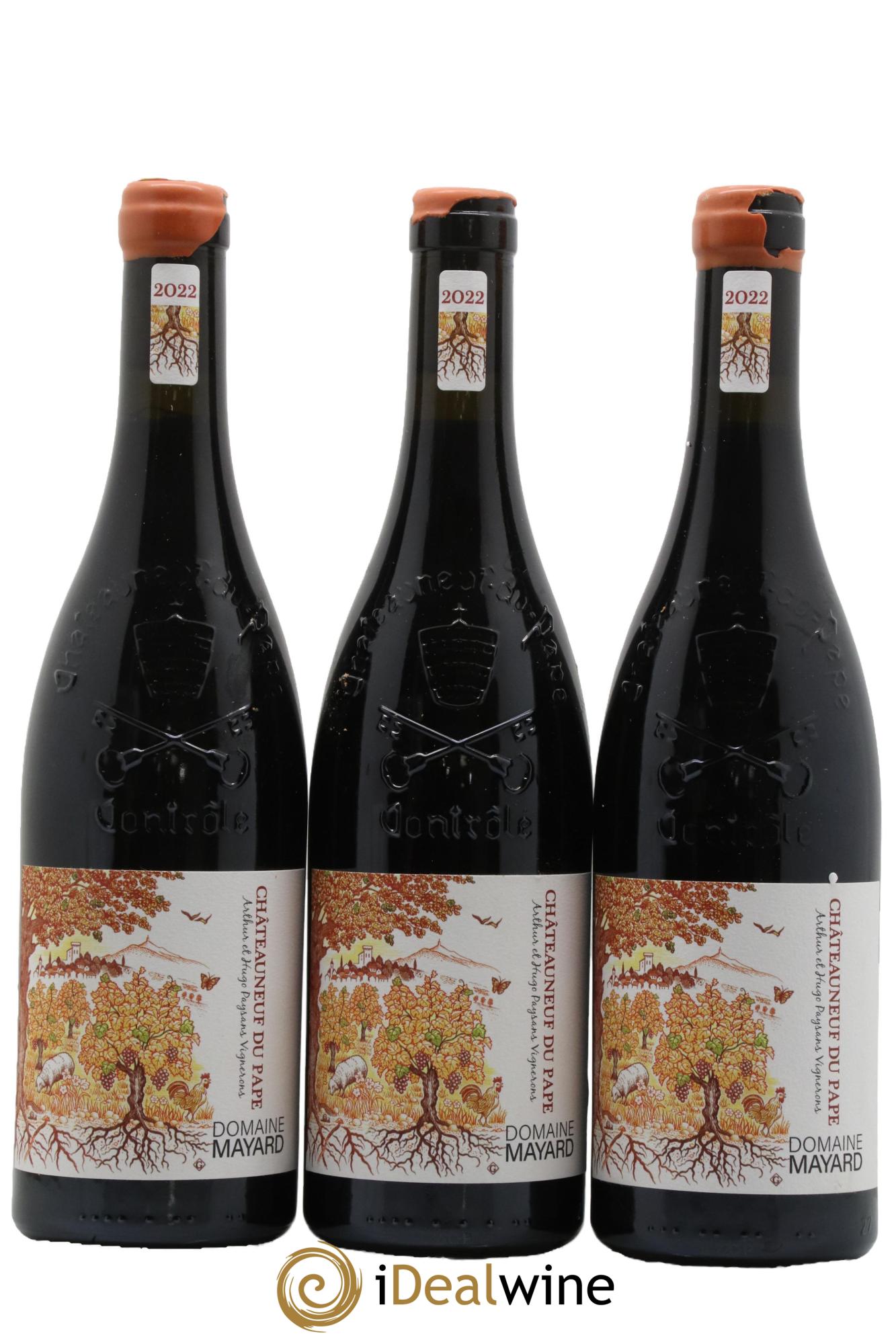 Châteauneuf-du-Pape Mayard (Domaine) 2022 - Lot de 3 bouteilles - 0
