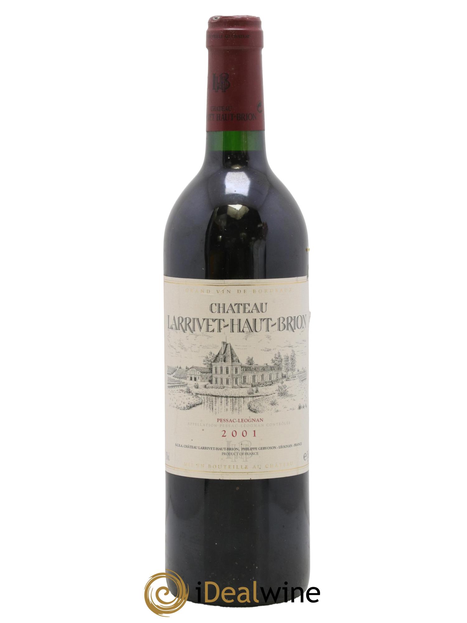 Château Larrivet Haut-Brion 2001 - Lot de 1 bouteille - 0