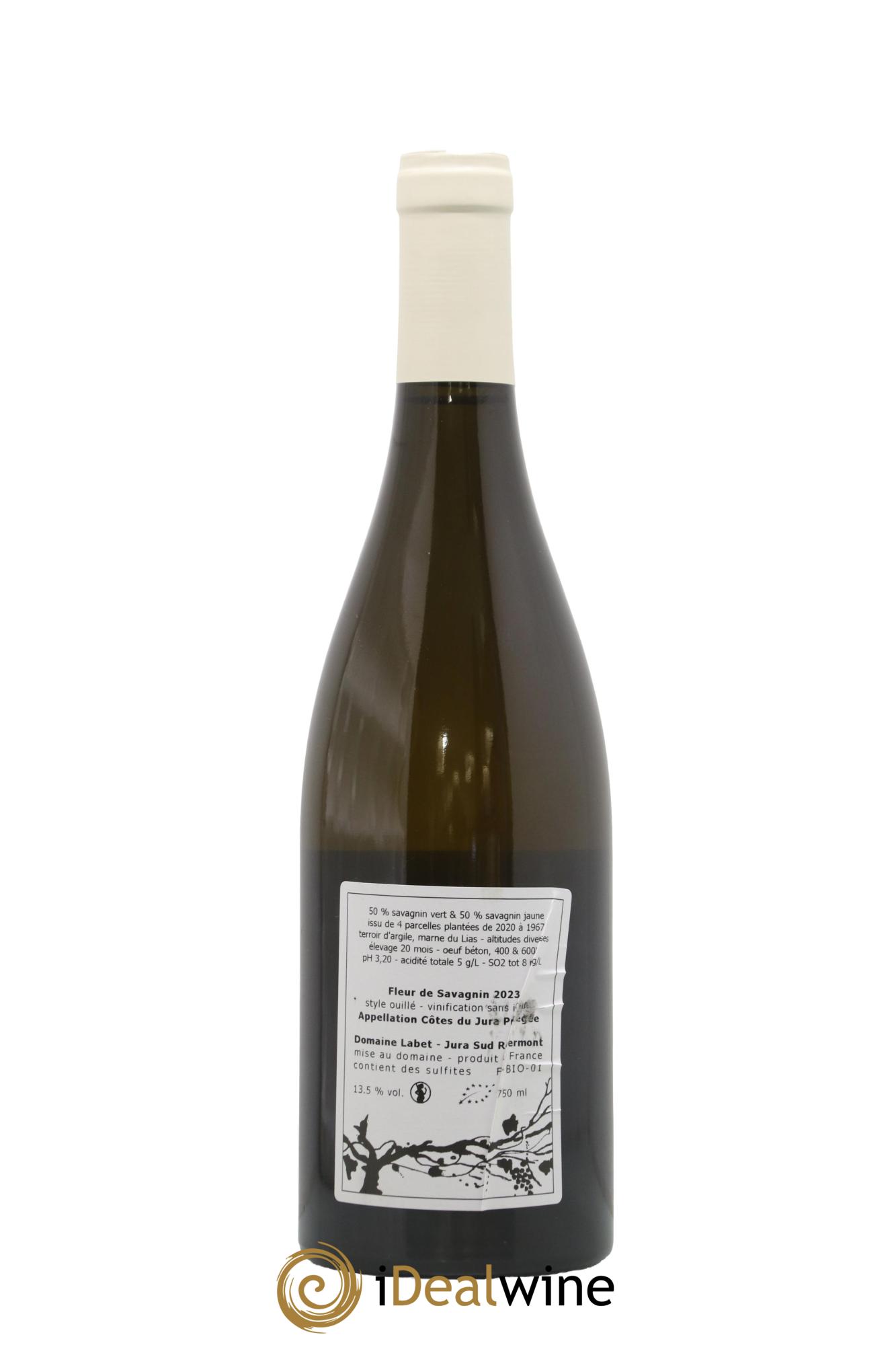 Côtes du Jura Fleur de Savagnin Romain - Julien - Charline Labet 2023 - Posten von 1 Flasche - 1