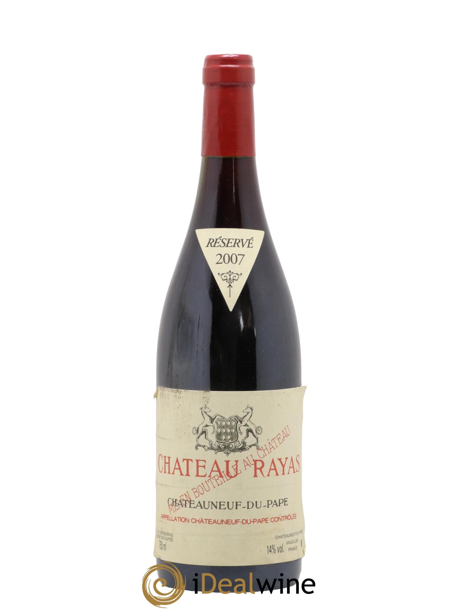 Châteauneuf-du-Pape Château Rayas Emmanuel Reynaud 2007 - Lot de 1 bouteille - 0