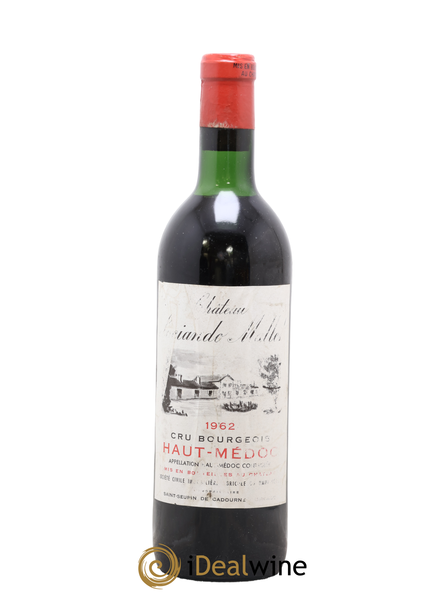 Château Sociando Mallet 1962 - Lot de 1 bouteille - 0