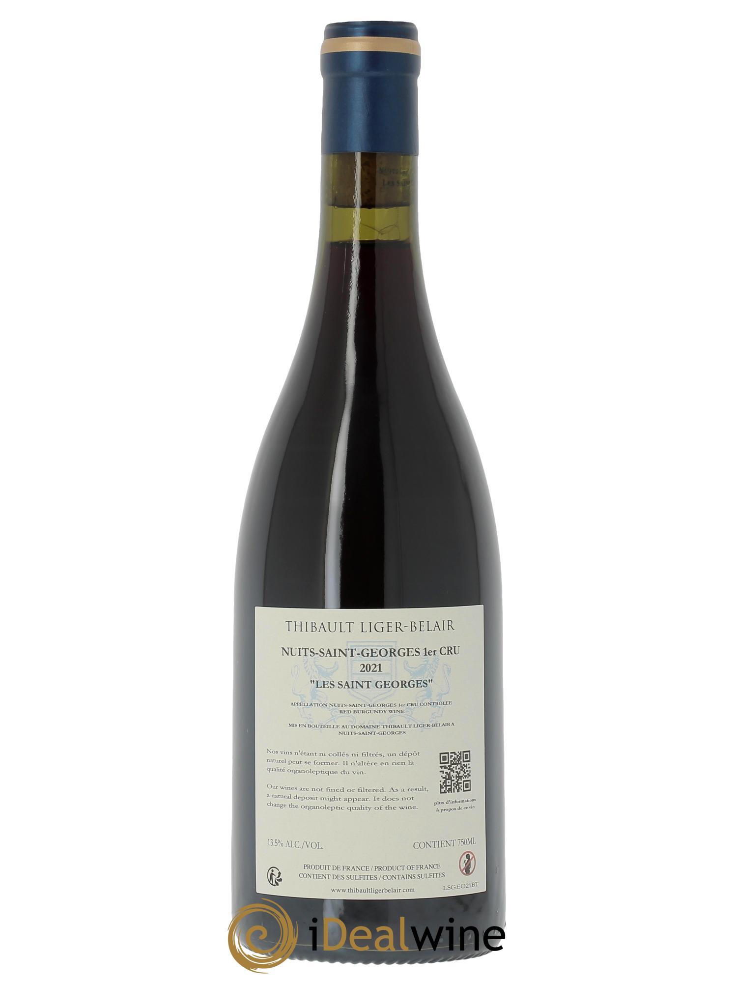 Nuits-Saint-Georges 1er Cru Les Saint-Georges Thibault Liger-Belair 2021 - Lot of 1 bottle - 1