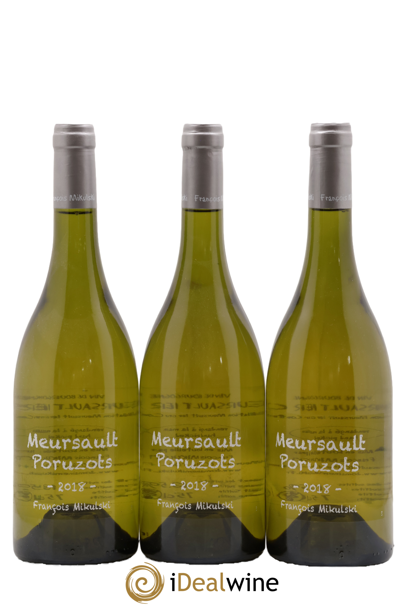 Meursault 1er Cru Poruzots François Mikulski 2018 - Lot de 3 bouteilles - 0