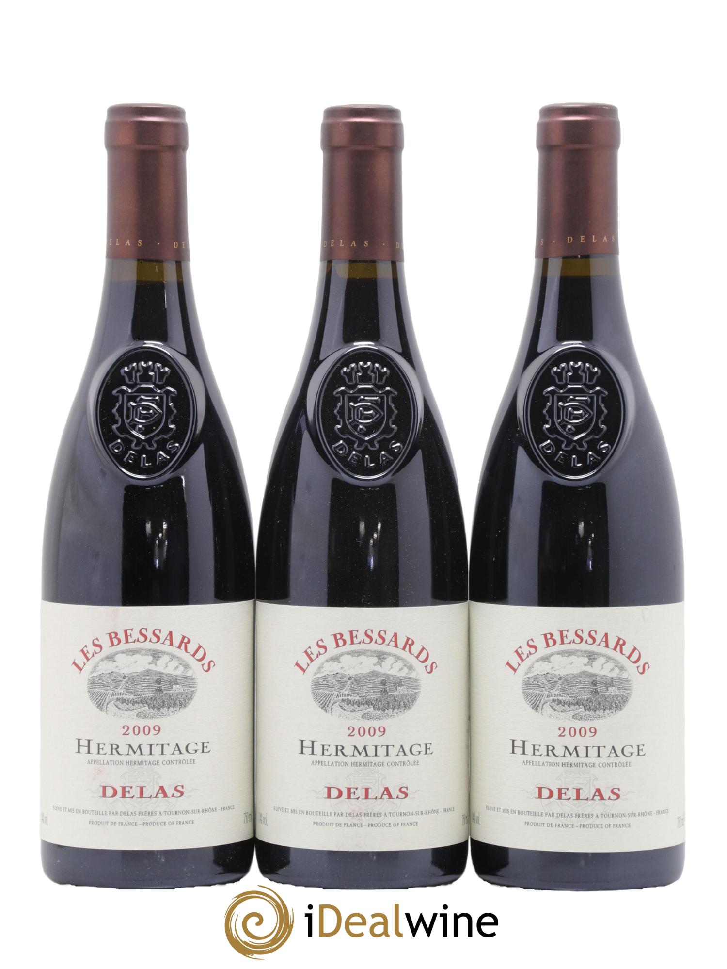 Hermitage Les Bessards Delas Frères 2009 - Lot de 3 bouteilles - 0