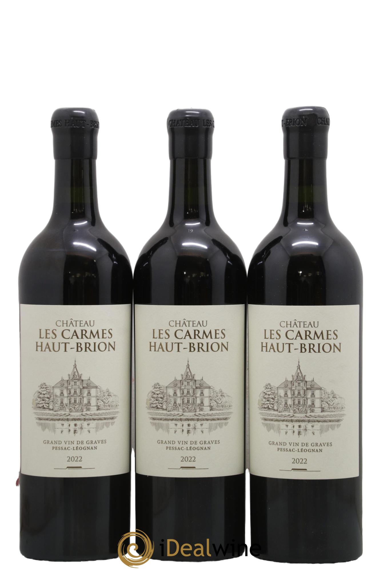 Château Les Carmes Haut-Brion 2022 - Lot of 3 bottles - 0
