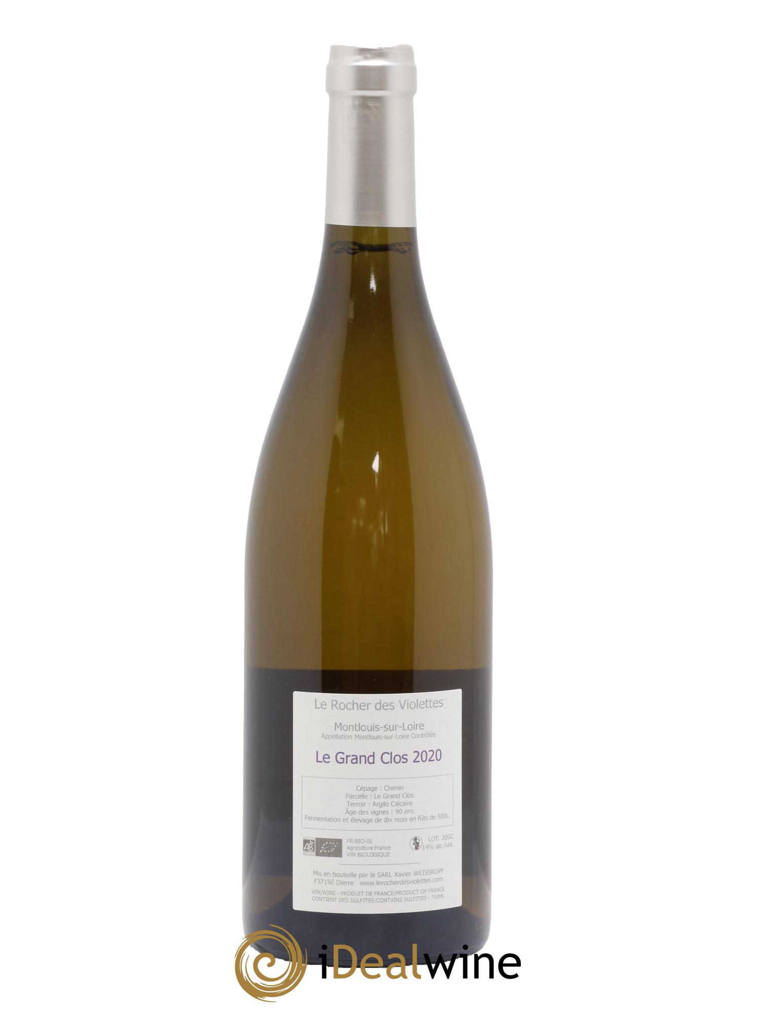 Montlouis-sur-Loire Le Grand Clos (anciennement La Négrette) Le Rocher des Violettes 2020 - Lotto di 1 bottiglia - 1