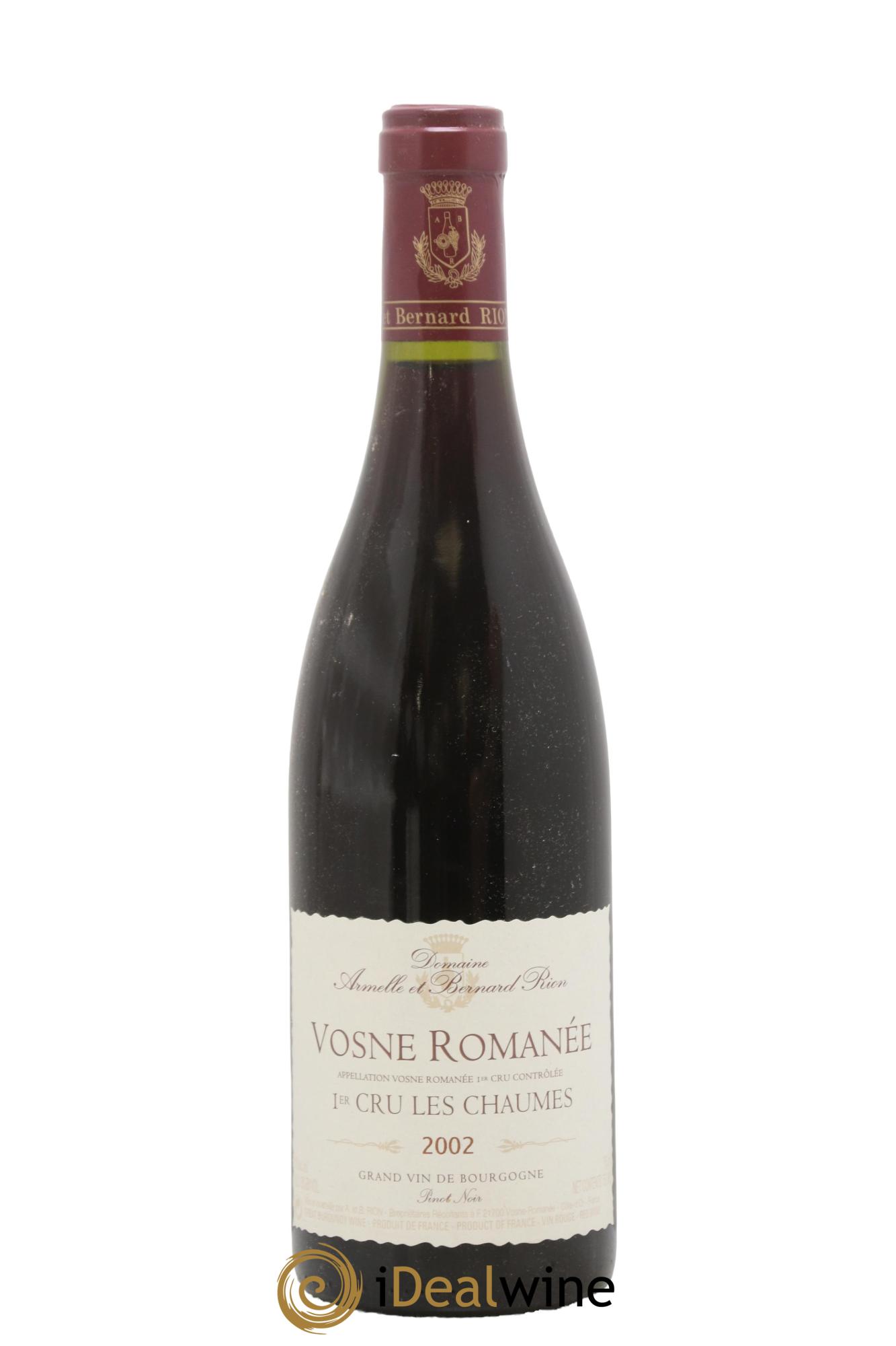 Vosne-Romanée 1er Cru Les Chaumes Armelle et Bernard Rion 2002 - Posten von 1 Flasche - 0