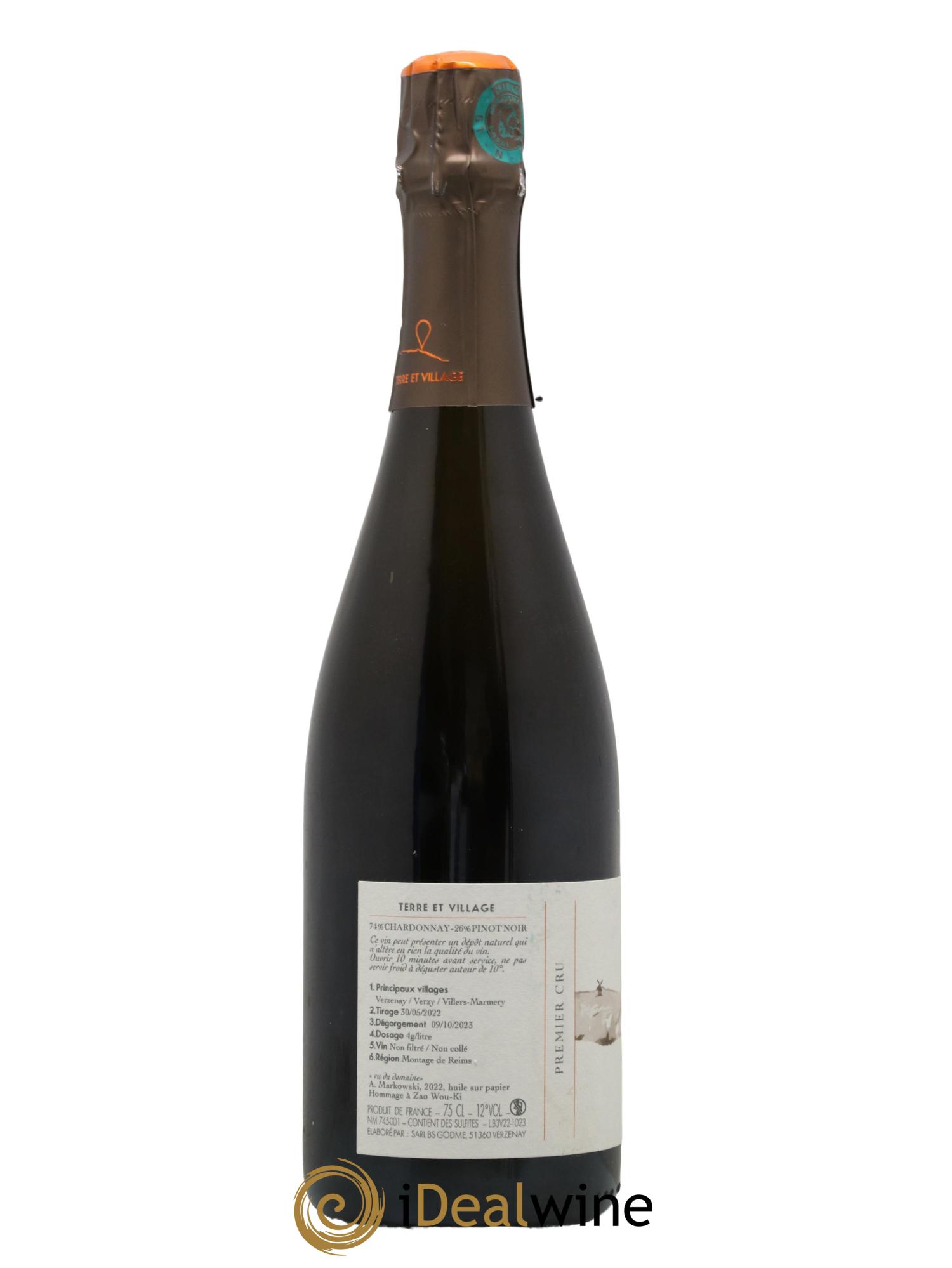 Champagne Verzenay 1er Cru Champagne VVV Matthieu Godme-Guillaume - Lot de 1 bouteille - 1