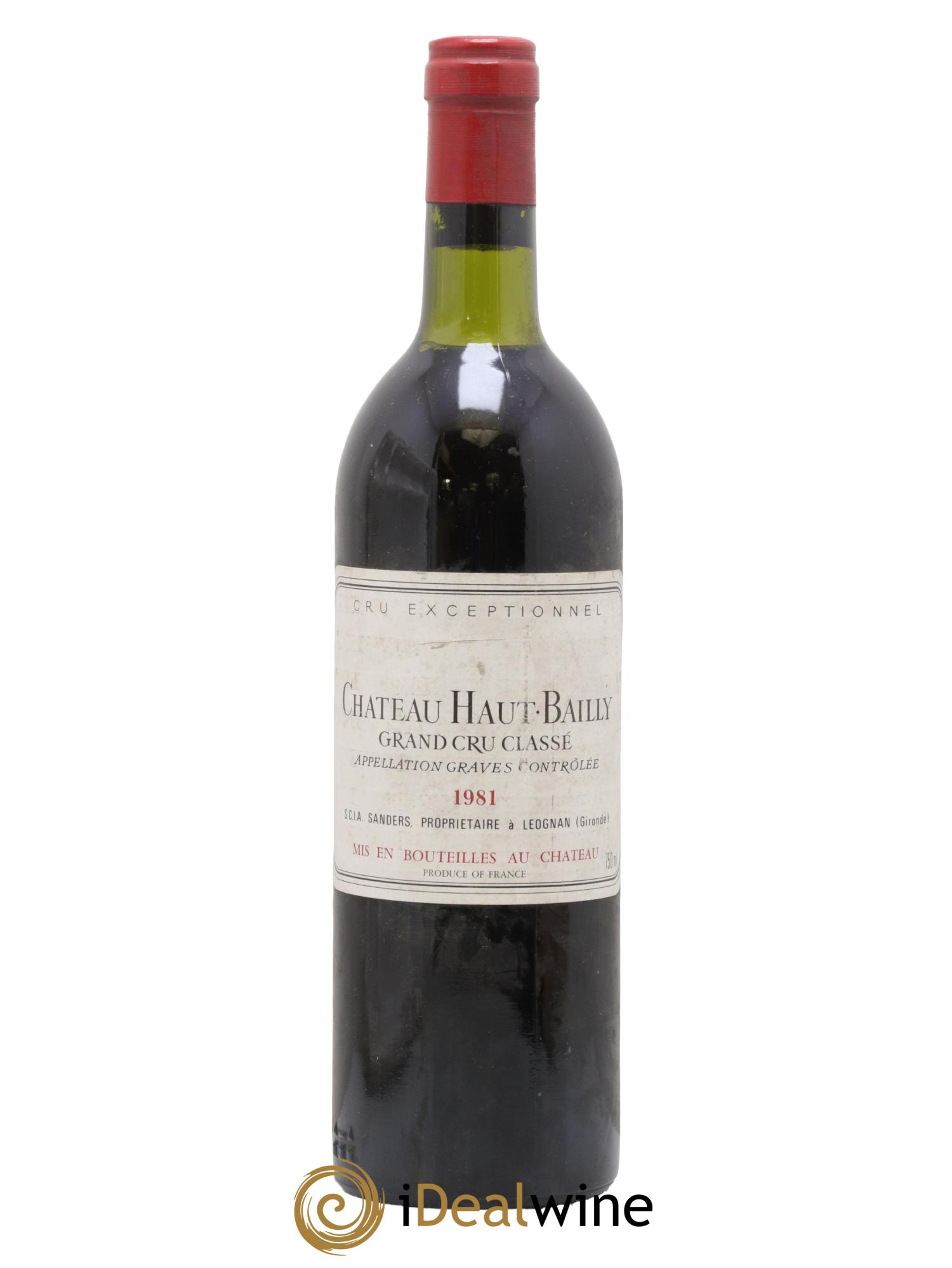 Château Haut-Bailly Cru Classé de Graves 1981 - Lot of 1 bottle - 0