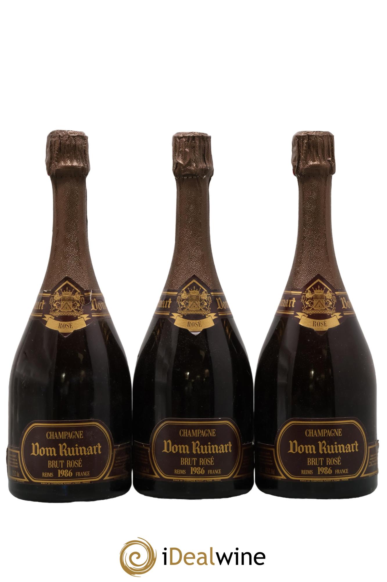 Dom Ruinart Brut Ruinart 1986 - Lotto di 3 bottiglie - 0