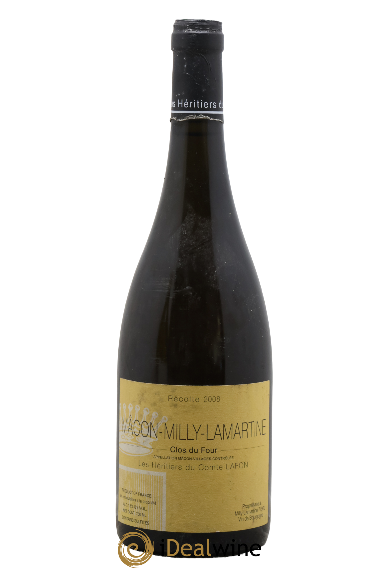 Mâcon Milly-Lamartine Clos du Four Héritiers du Comte Lafon (Domaine des) 2008 - Lot of 1 bottle - 0