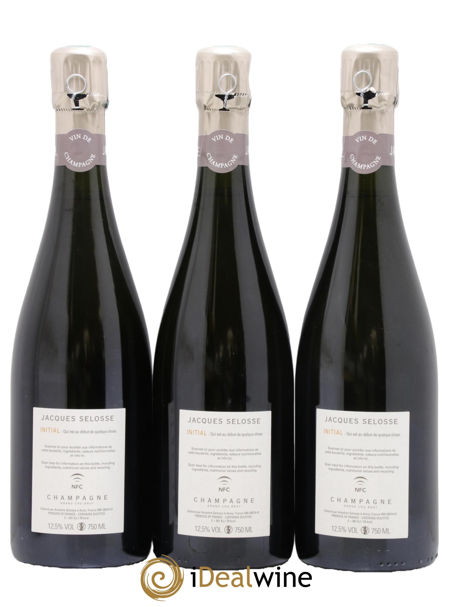 Initial Brut Jacques Selosse - Lot de 3 bouteilles - 1