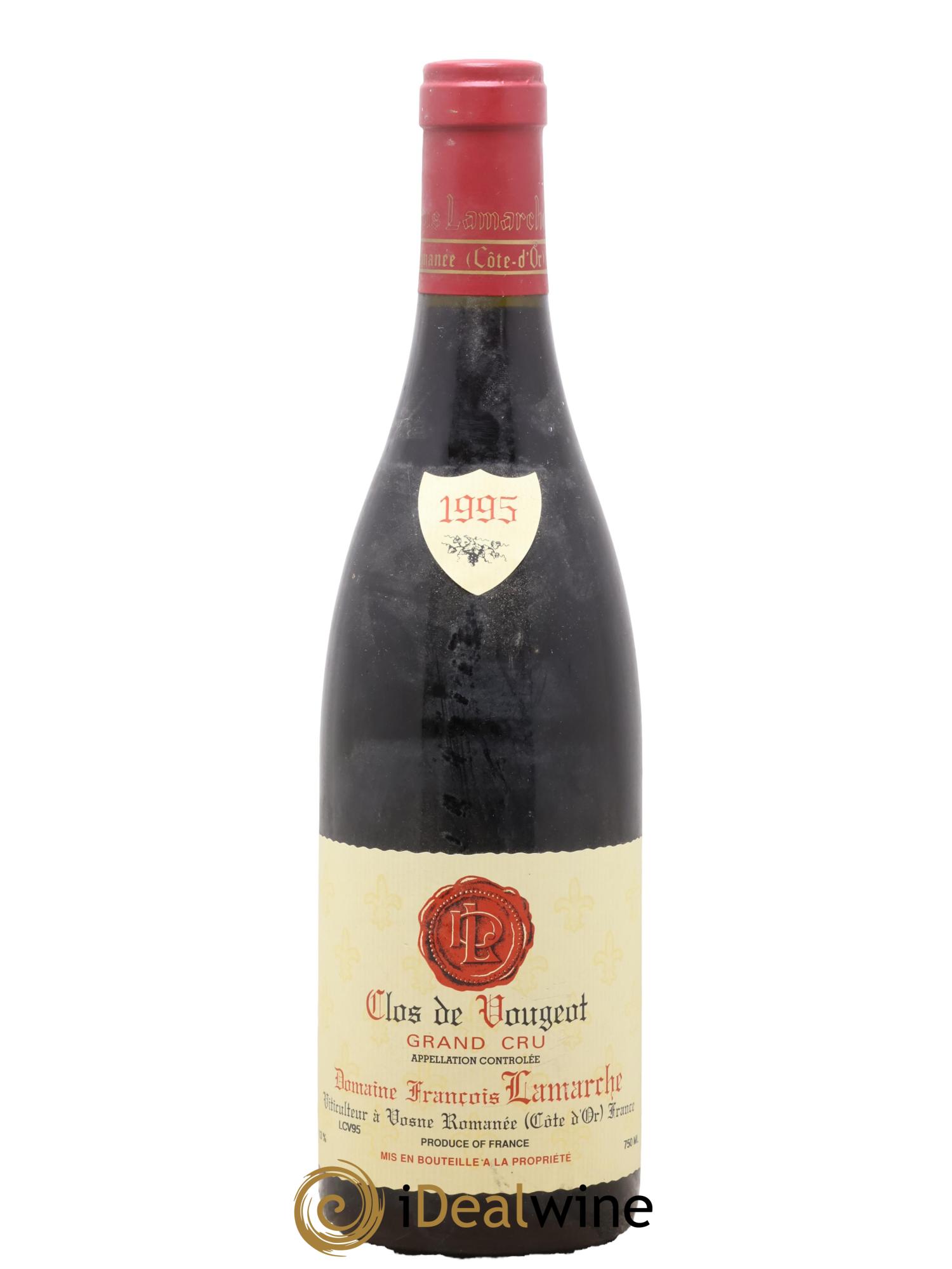 Clos de Vougeot Grand Cru Lamarche (Domaine) 1995 - Posten von 1 Flasche - 0