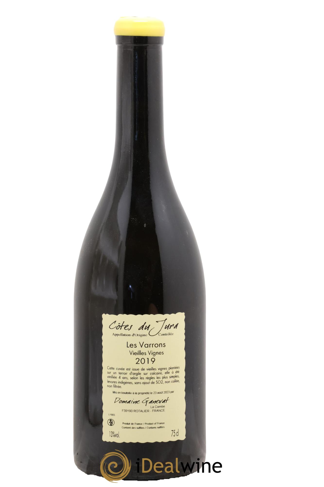 Côtes du Jura Les Varrons Vieilles Vignes Jean-François Ganevat (Domaine) 2019 - Lot de 1 bouteille - 1