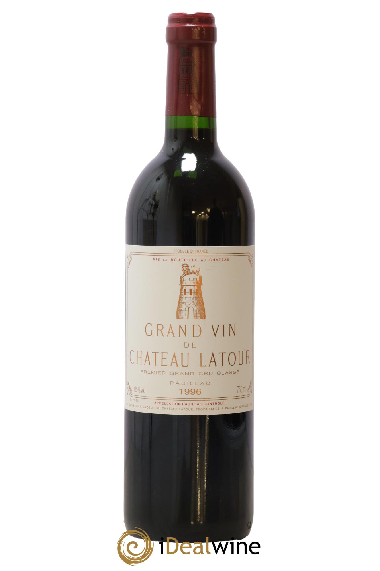 Château Latour 1er Grand Cru Classé 1996 - Lot de 1 bouteille - 0