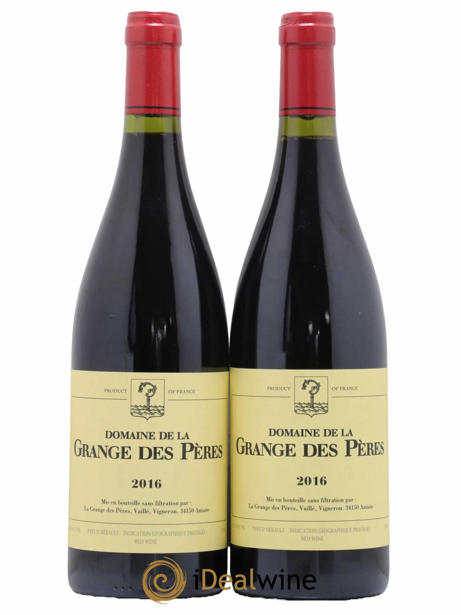 Pays d'Hérault Grange des Pères Laurent Vaillé 2016 - Lot de 2 bouteilles - 0